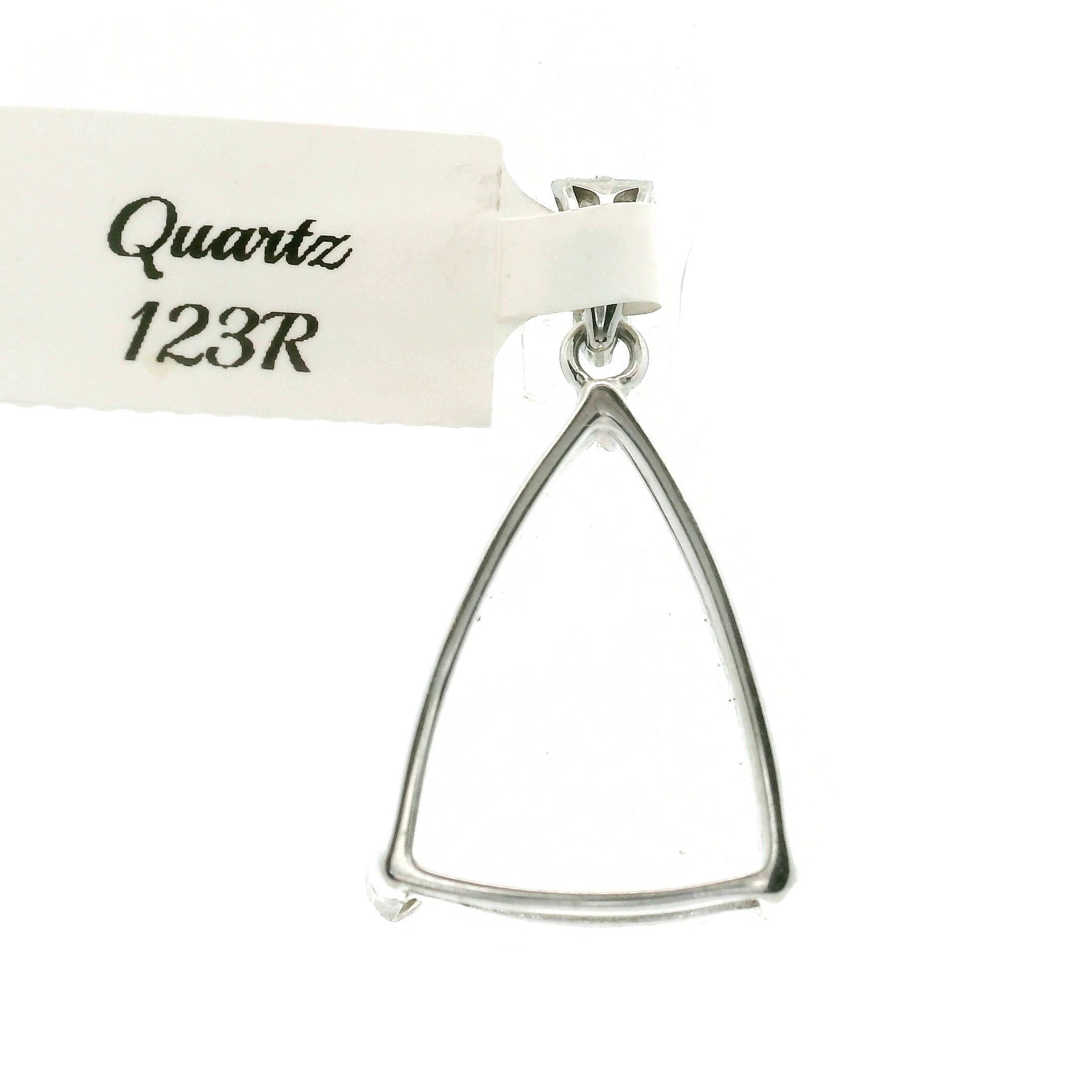 Clear Quartz Fantasy Cut Pendant .925 Silver for Healing, Intention Setting and Manifesting your Desires