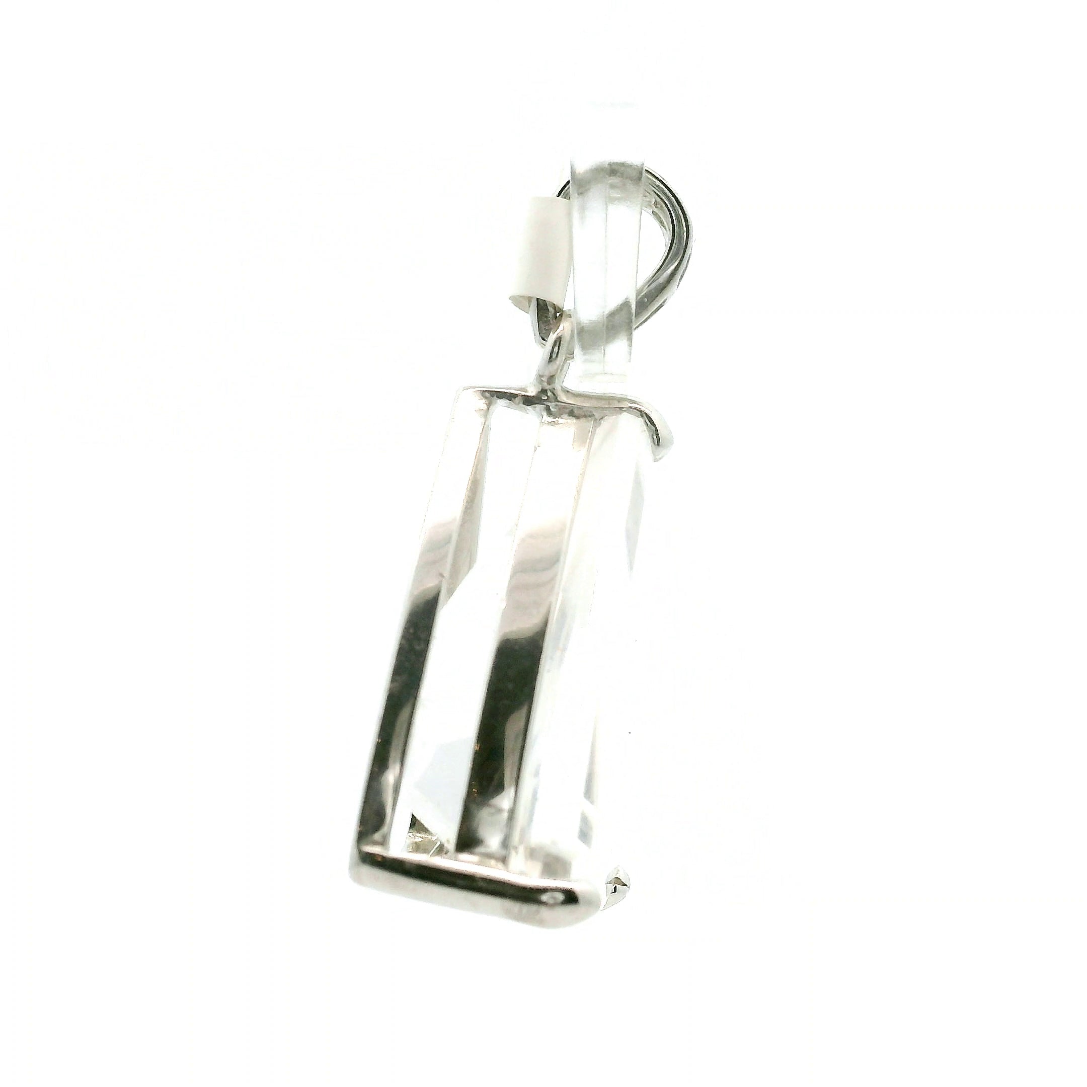 Clear Quartz Fantasy Cut Pendant .925 Silver for Healing, Intention Setting and Manifesting your Desires