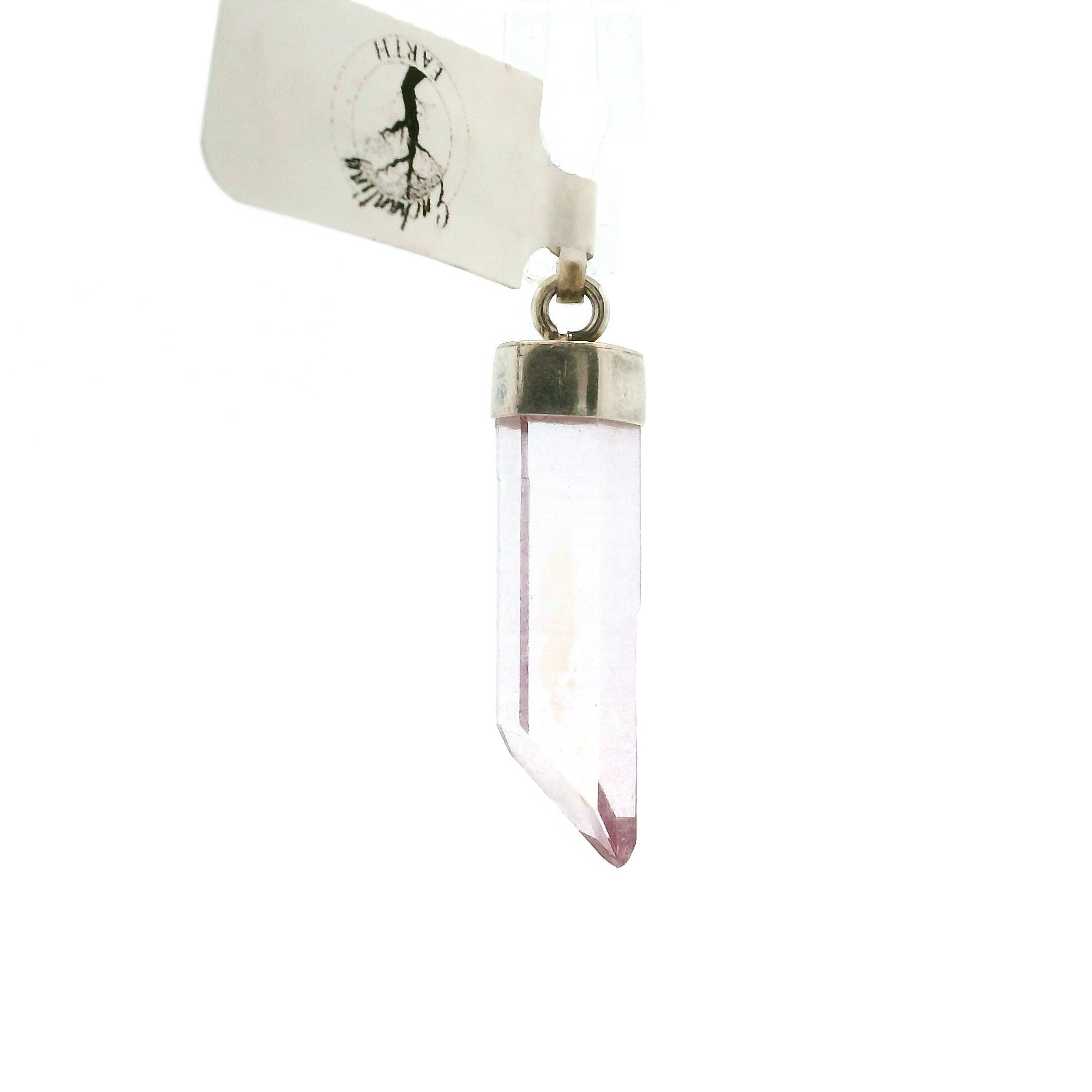 Aqua Aura Quartz Point Pendants .925 Silver for Love, Connection with Angels and Spirit Guides