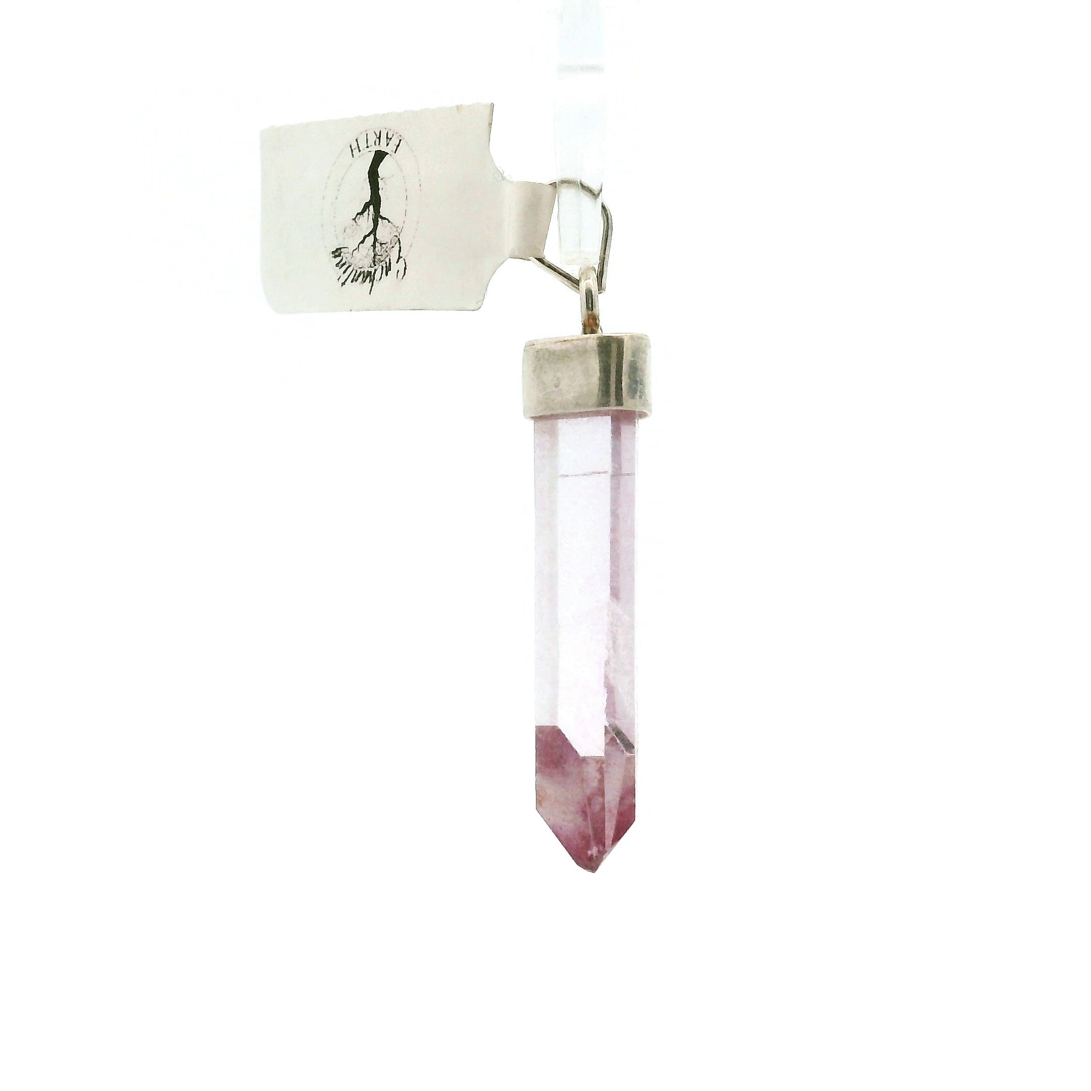 Aqua Aura Quartz Point Pendants .925 Silver for Love, Connection with Angels and Spirit Guides
