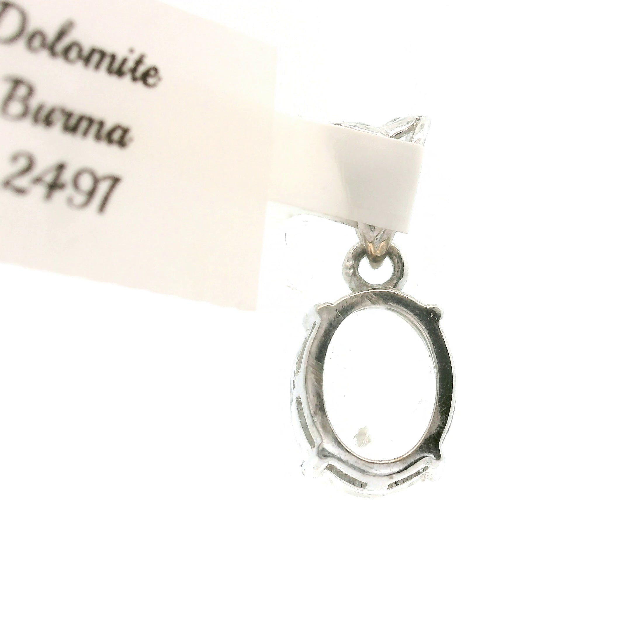 Dolomite Burma Pendants 925 Silver for Chakra Alignment and Energy Cleansing