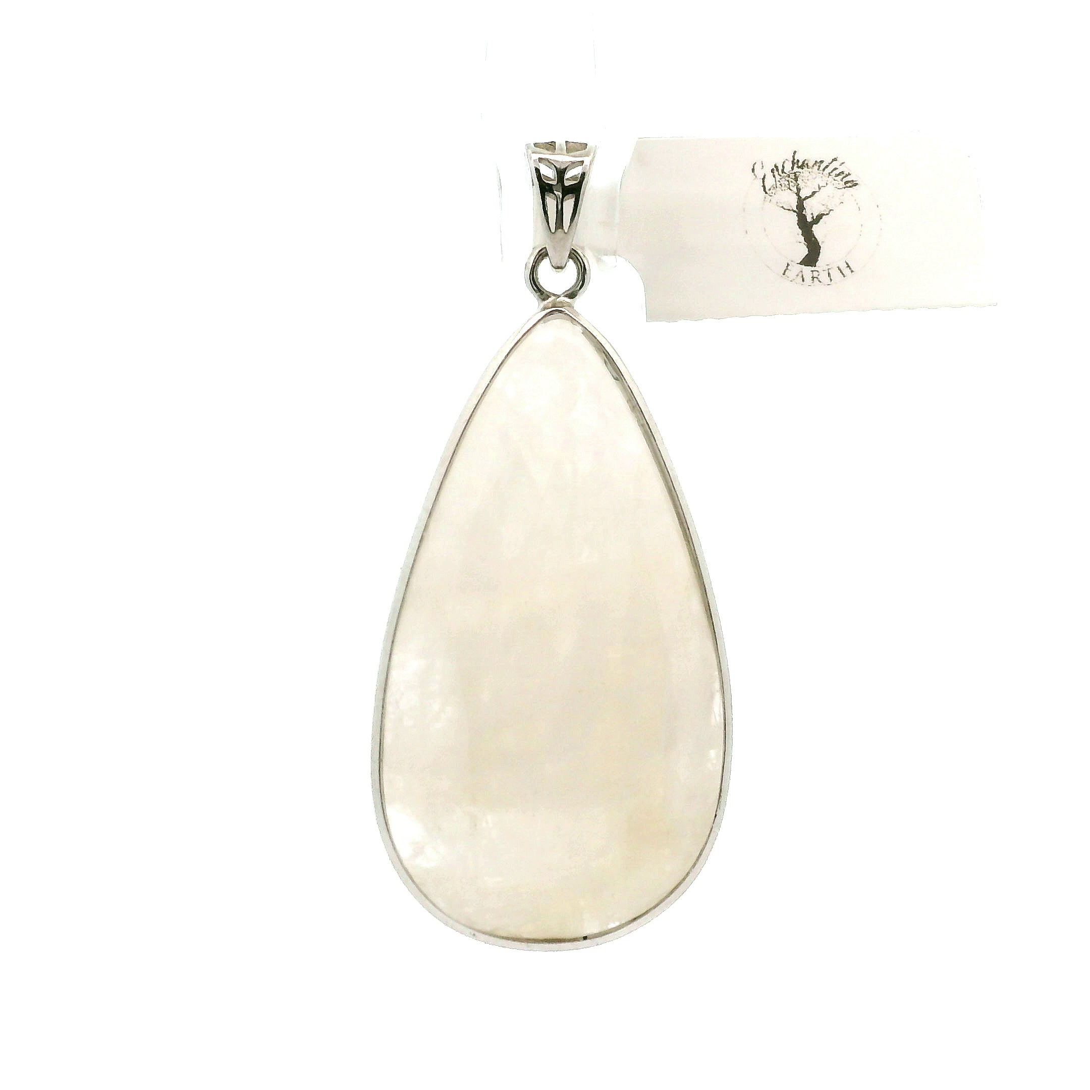 Natrolite Pendant .925 Silver for Astral Travel, Higher Consciousness and Protection