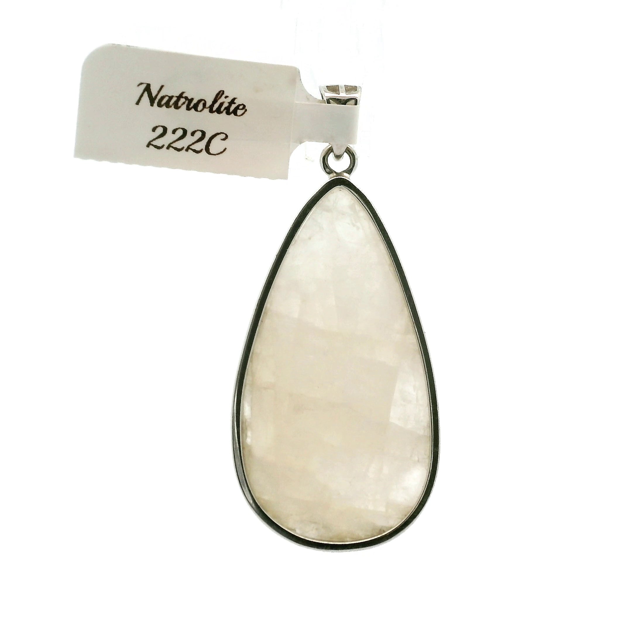 Natrolite Pendant .925 Silver for Astral Travel, Higher Consciousness and Protection