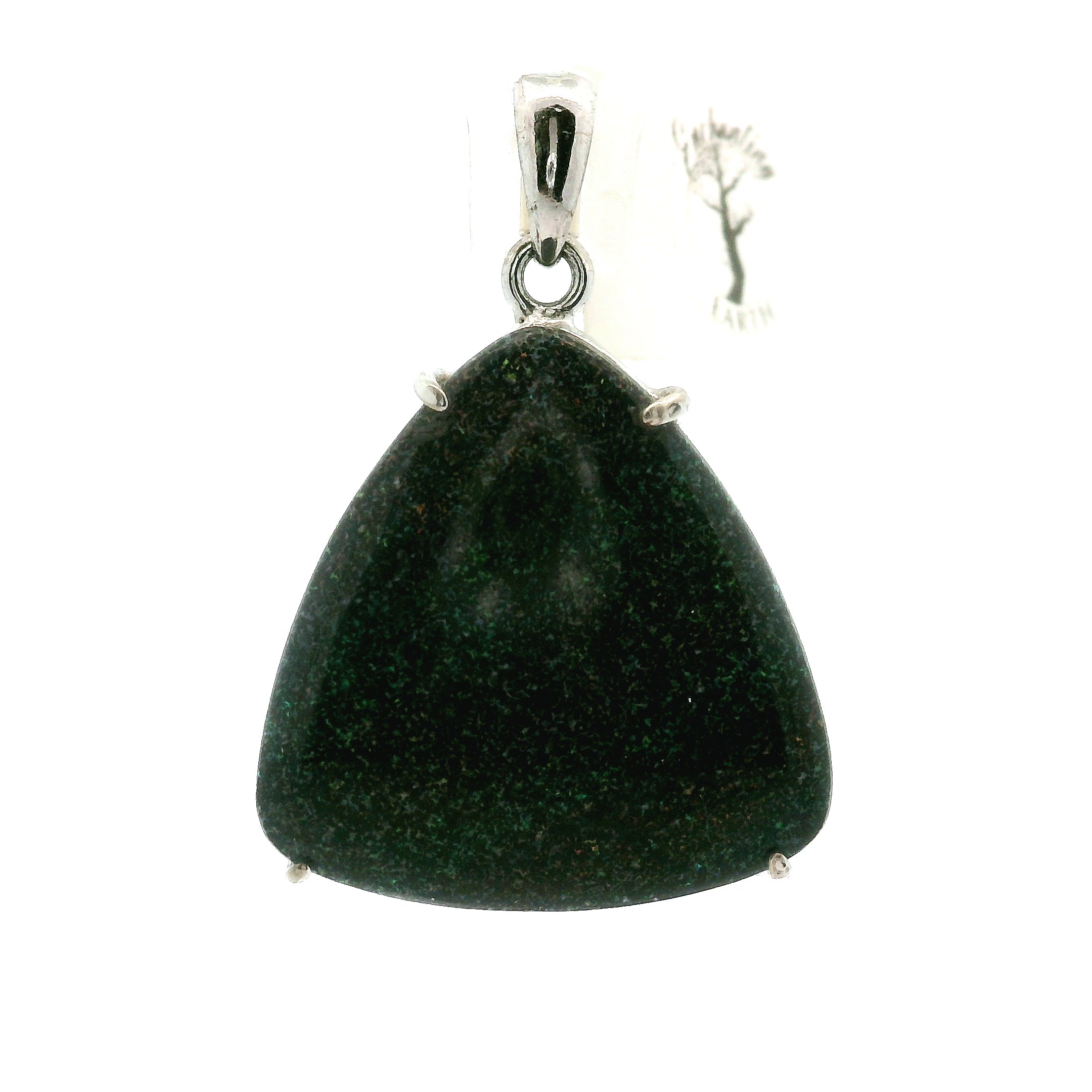 Galaxy Opal Pendant .925 Silver for Subtle Energy and Cosmic Expansion