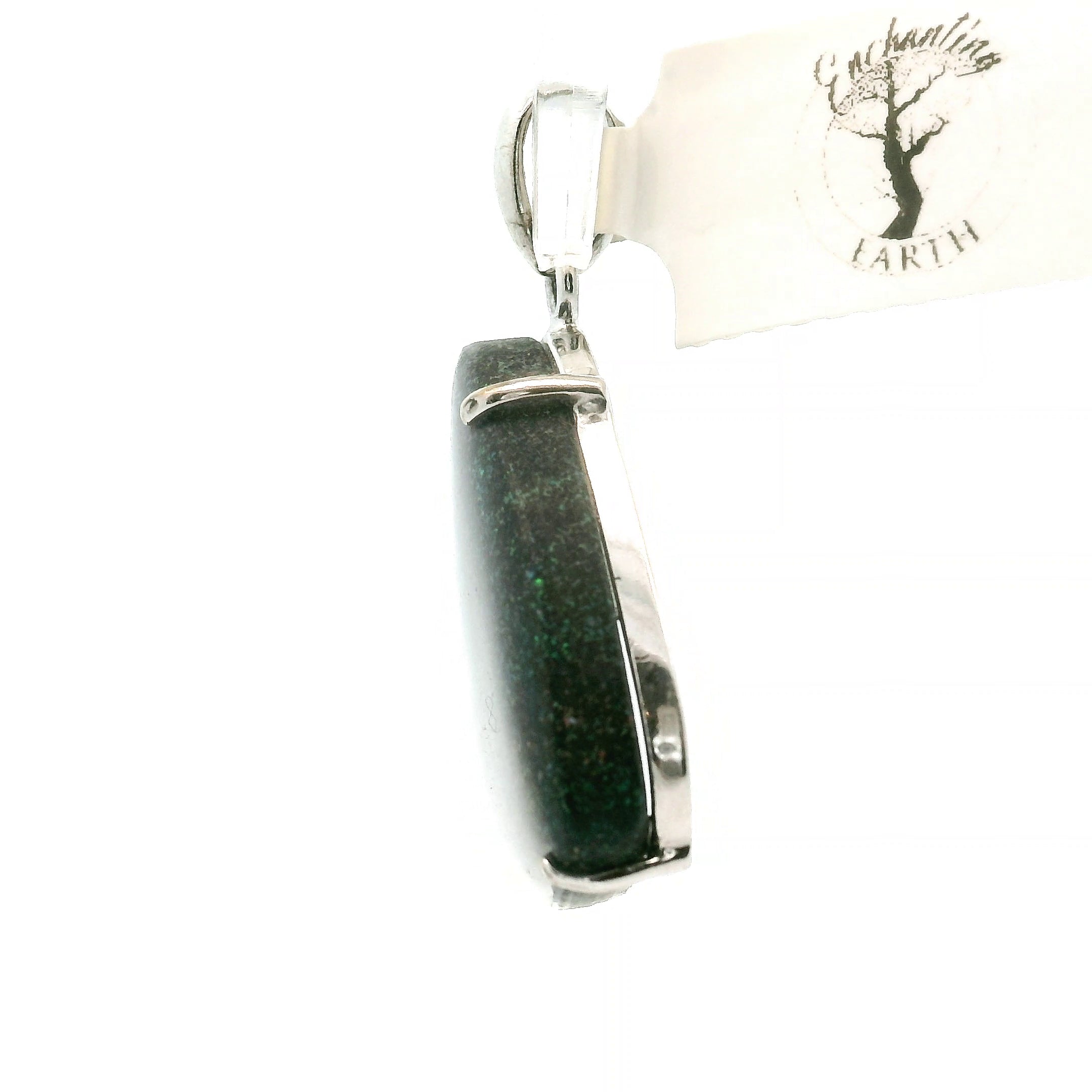 Galaxy Opal Pendant .925 Silver for Subtle Energy and Cosmic Expansion