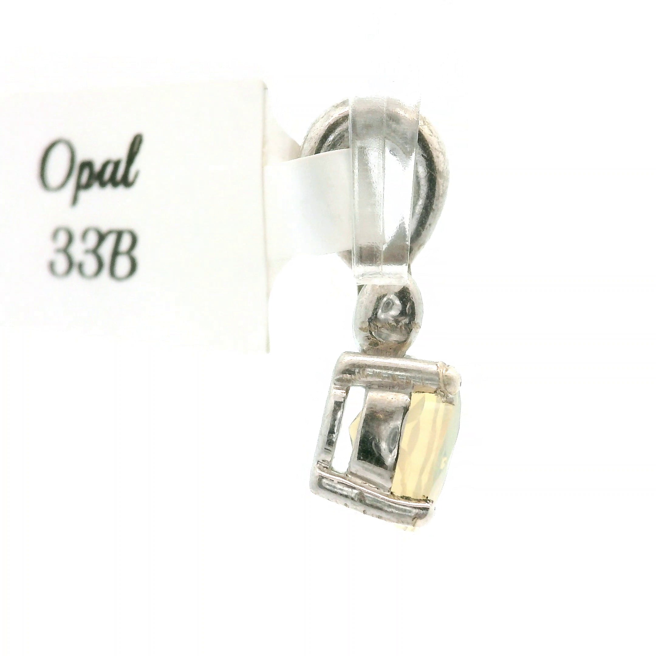Ethiopian Opal Pendant .925 Silver for Transformation and Aura Balancing