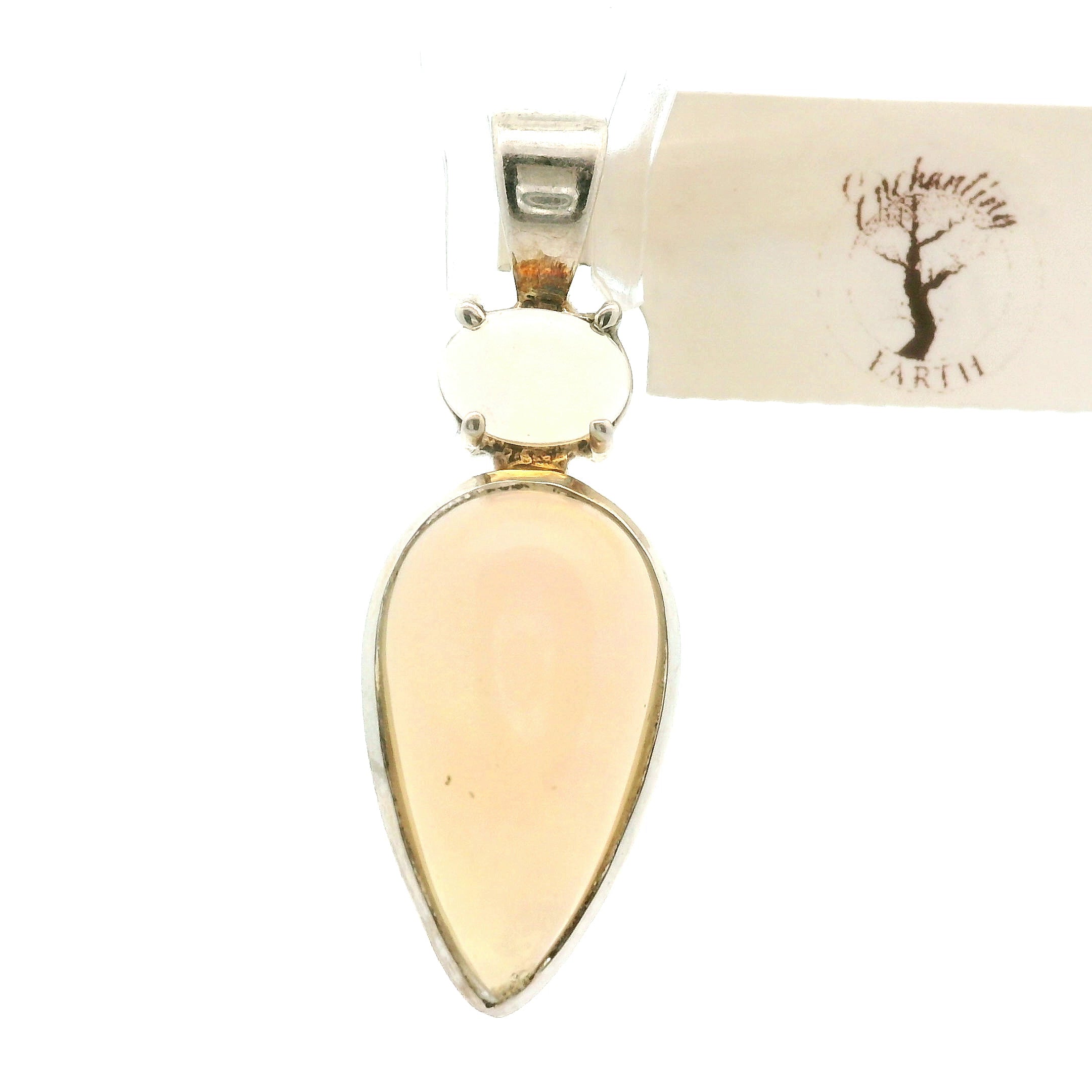 Ethiopian Opal Multi-Stone Pendants .925 Silver for Transformation and Aura Balancing