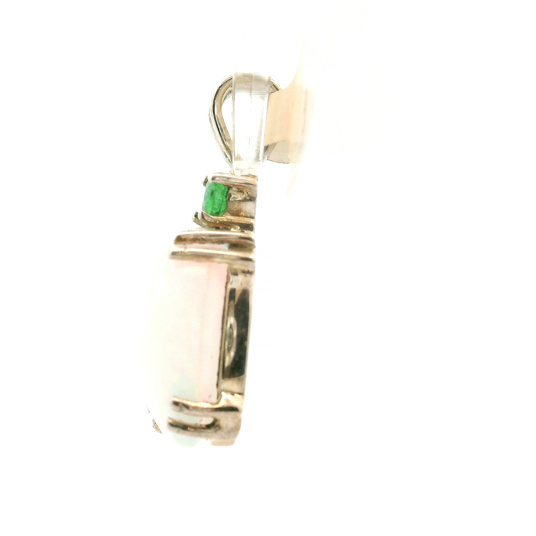 Ethiopian Opal with Tourmaline Pendants .925 Silver for Transformation and Aura Balancing