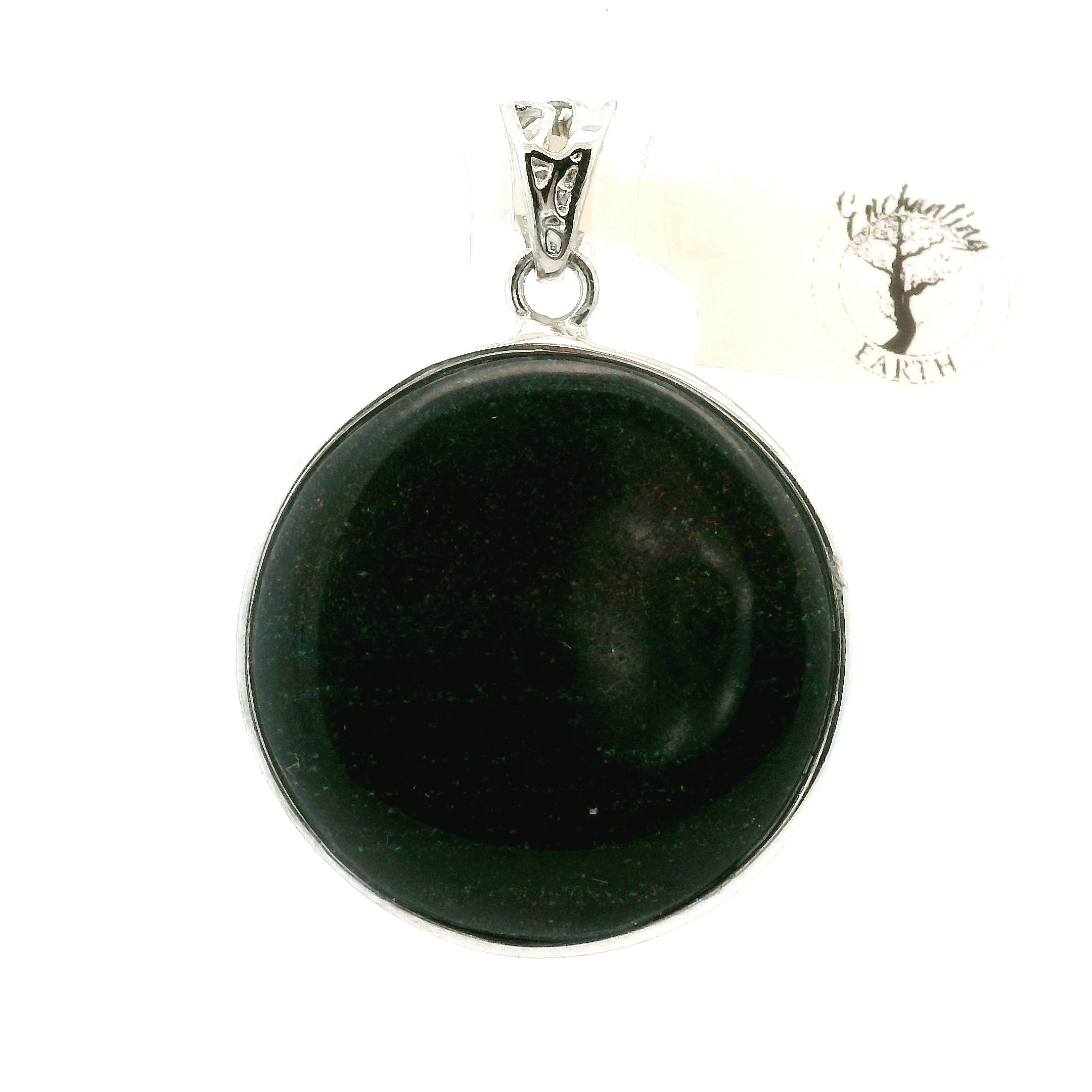 Galaxy Opal Pendant .925 Silver for Subtle Energy and Cosmic Expansion