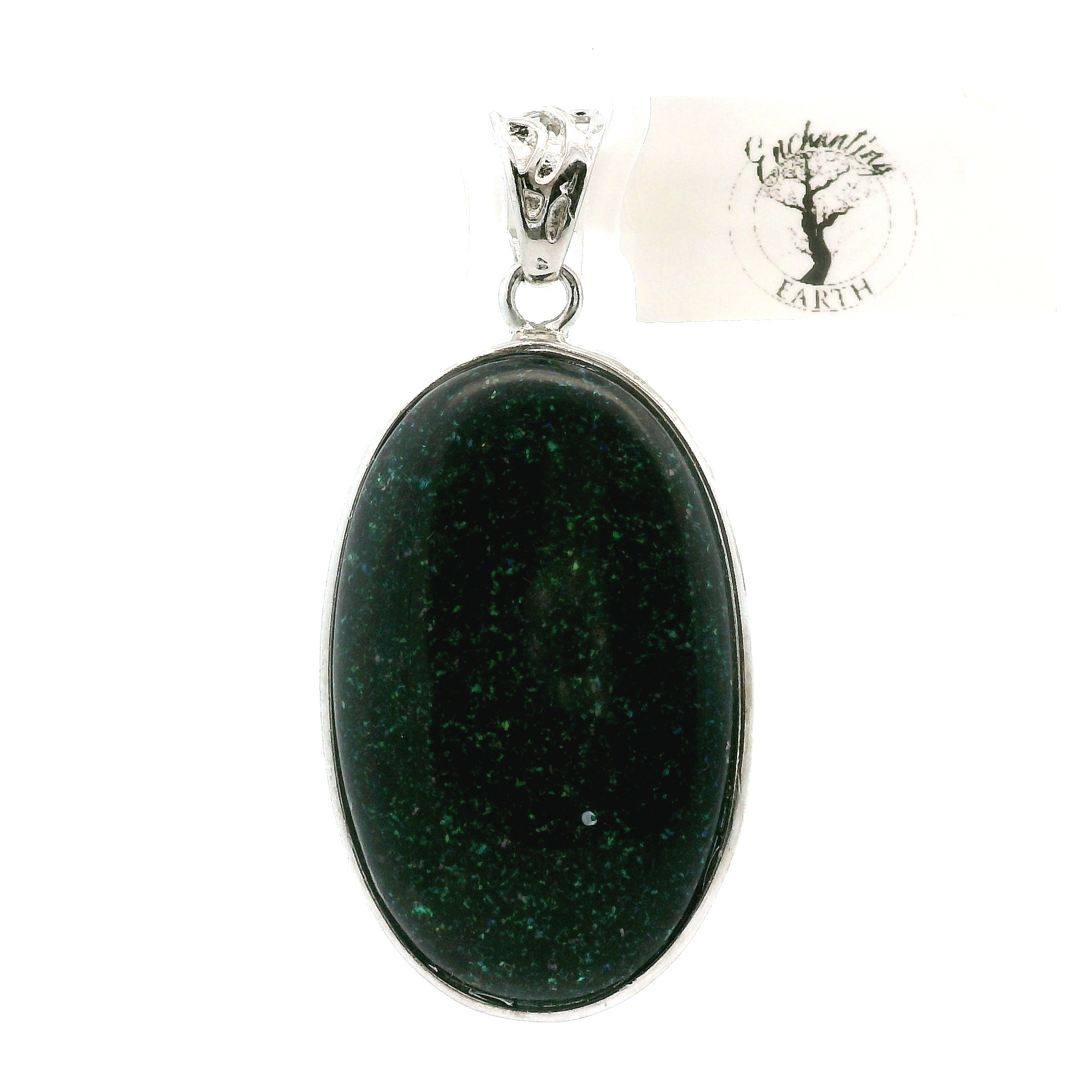 Galaxy Opal Pendant .925 Silver for Subtle Energy and Cosmic Expansion
