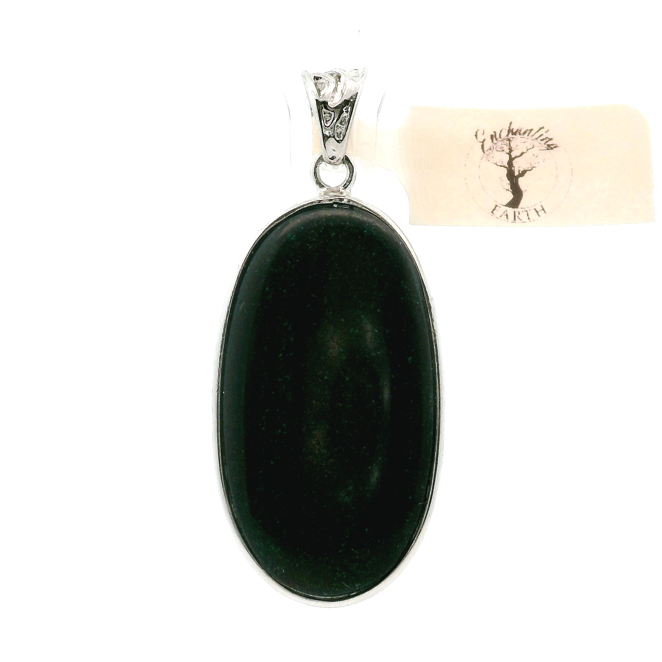 Galaxy Opal Pendant .925 Silver for Subtle Energy and Cosmic Expansion