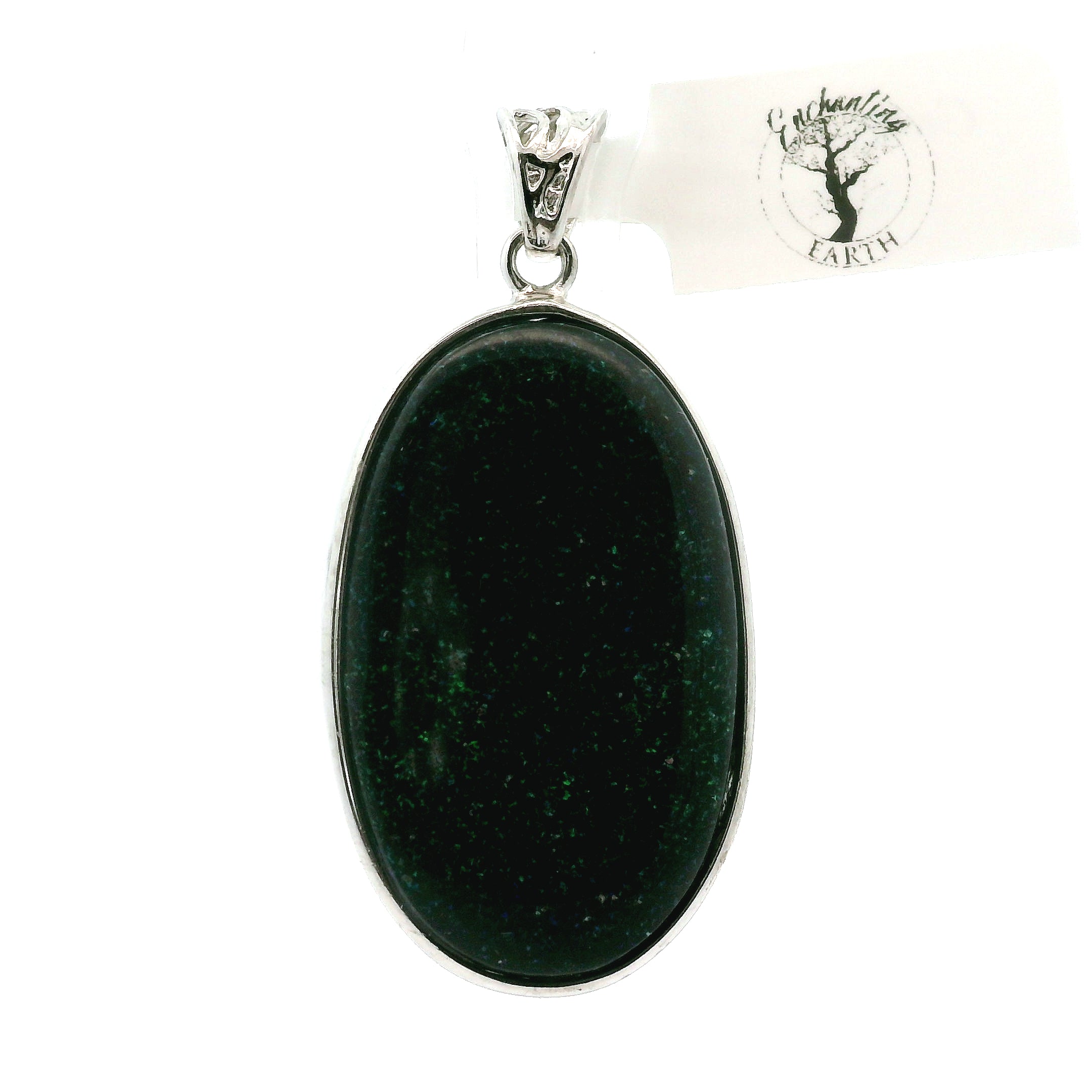 Galaxy Opal Pendant .925 Silver for Subtle Energy and Cosmic Expansion