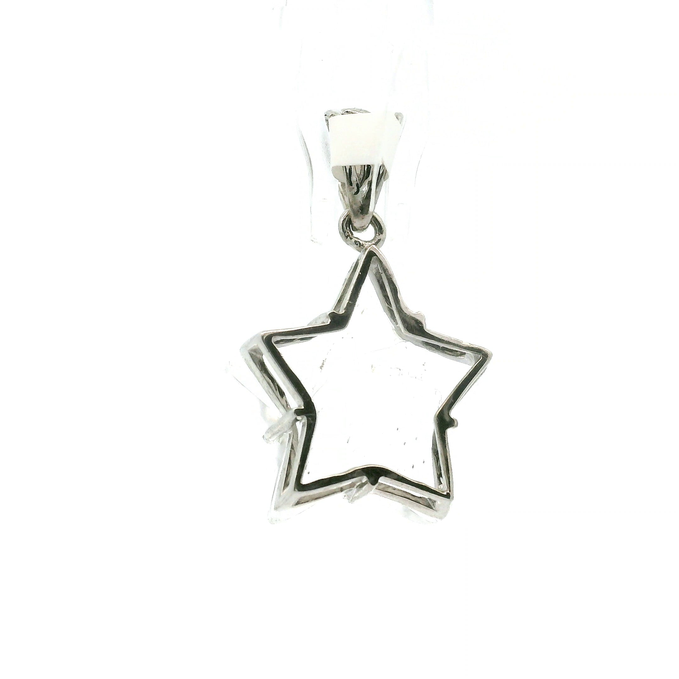 Clear Quartz Star Pendant .925 Silver for Healing, Intention Setting and Manifesting your Desires