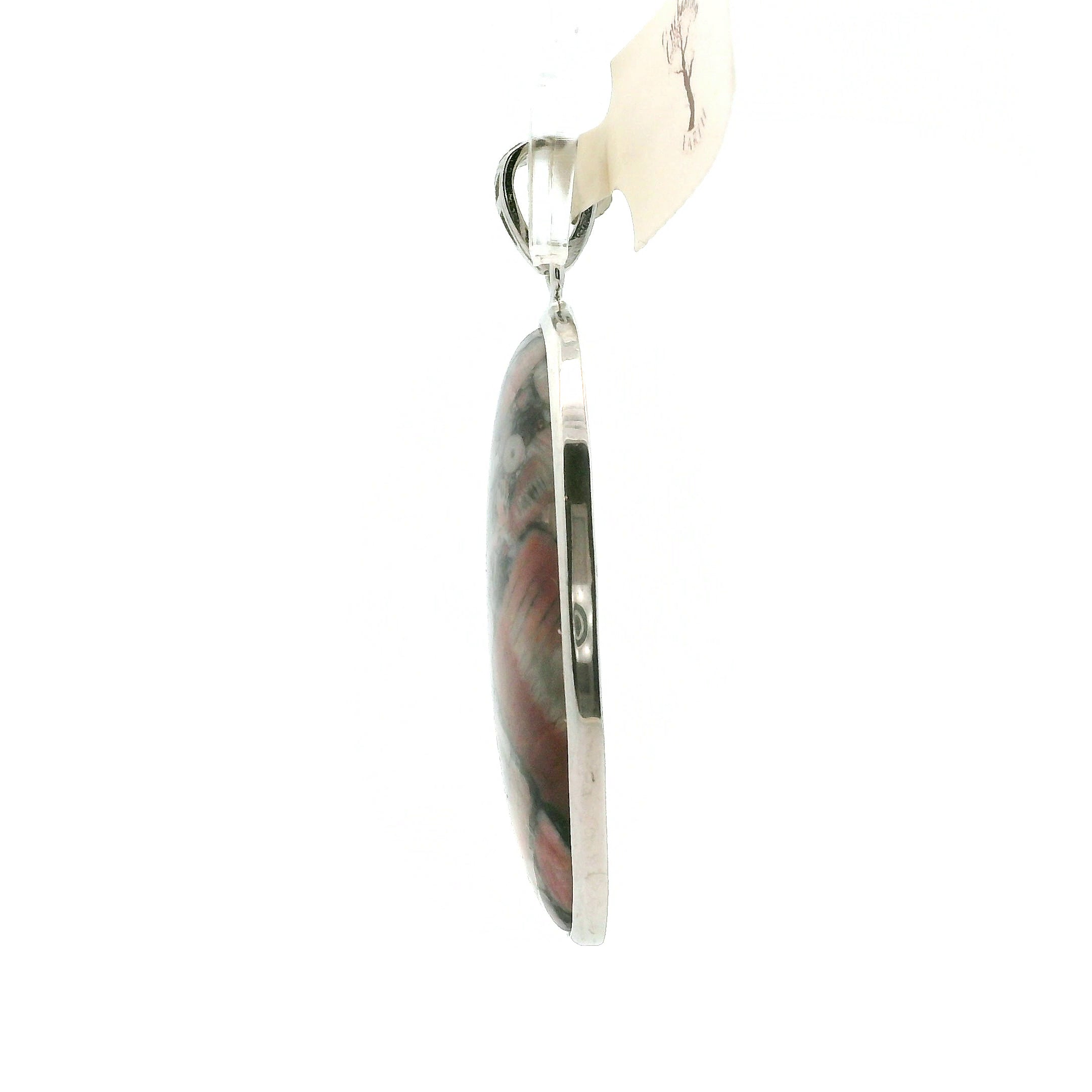 Crinoid Fossil Pendant .925 Silver for Strength, Grounding and Earth Connection