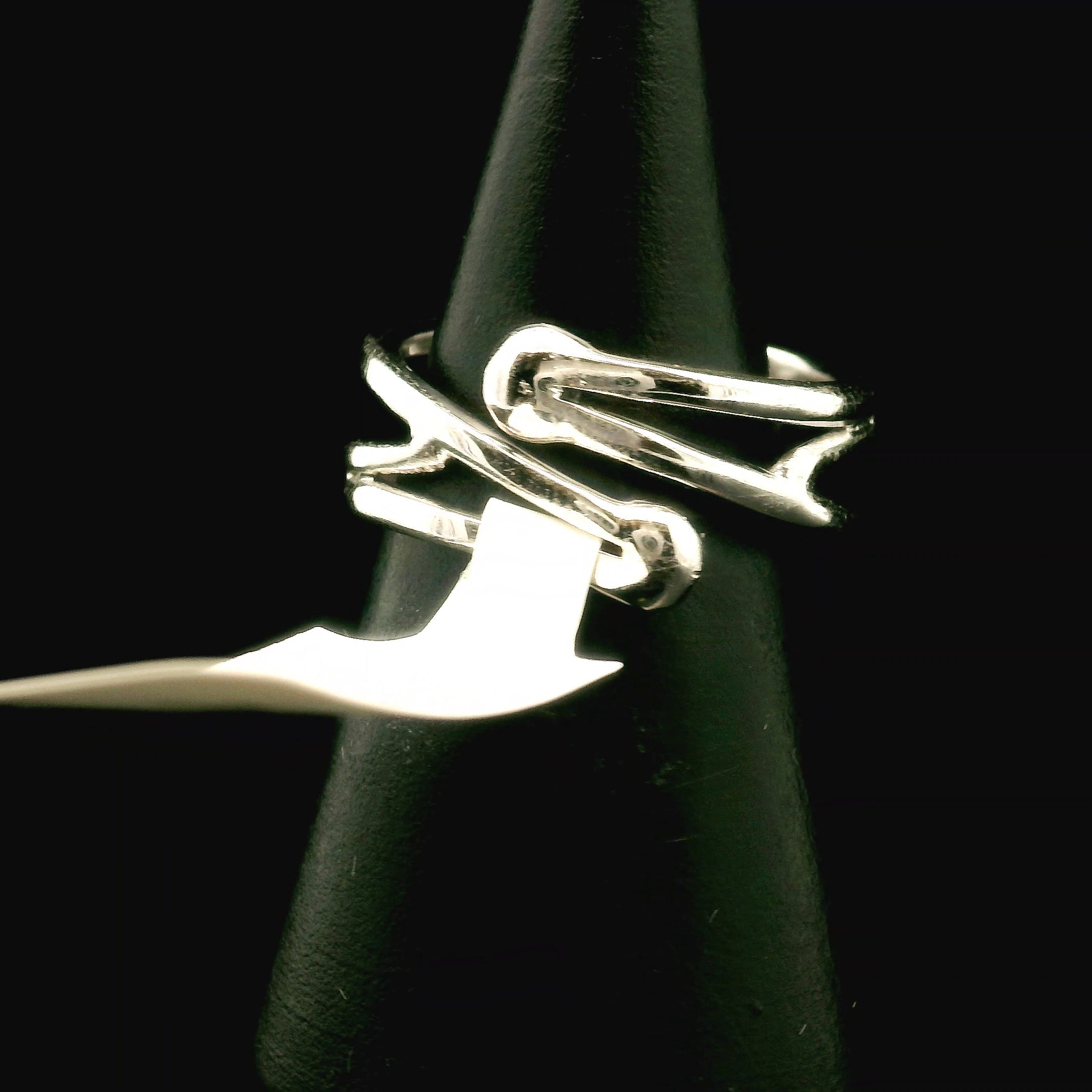 Amazonite Faceted Midi Cuff Ring .925 Silver for Communication, Harmony and Hope