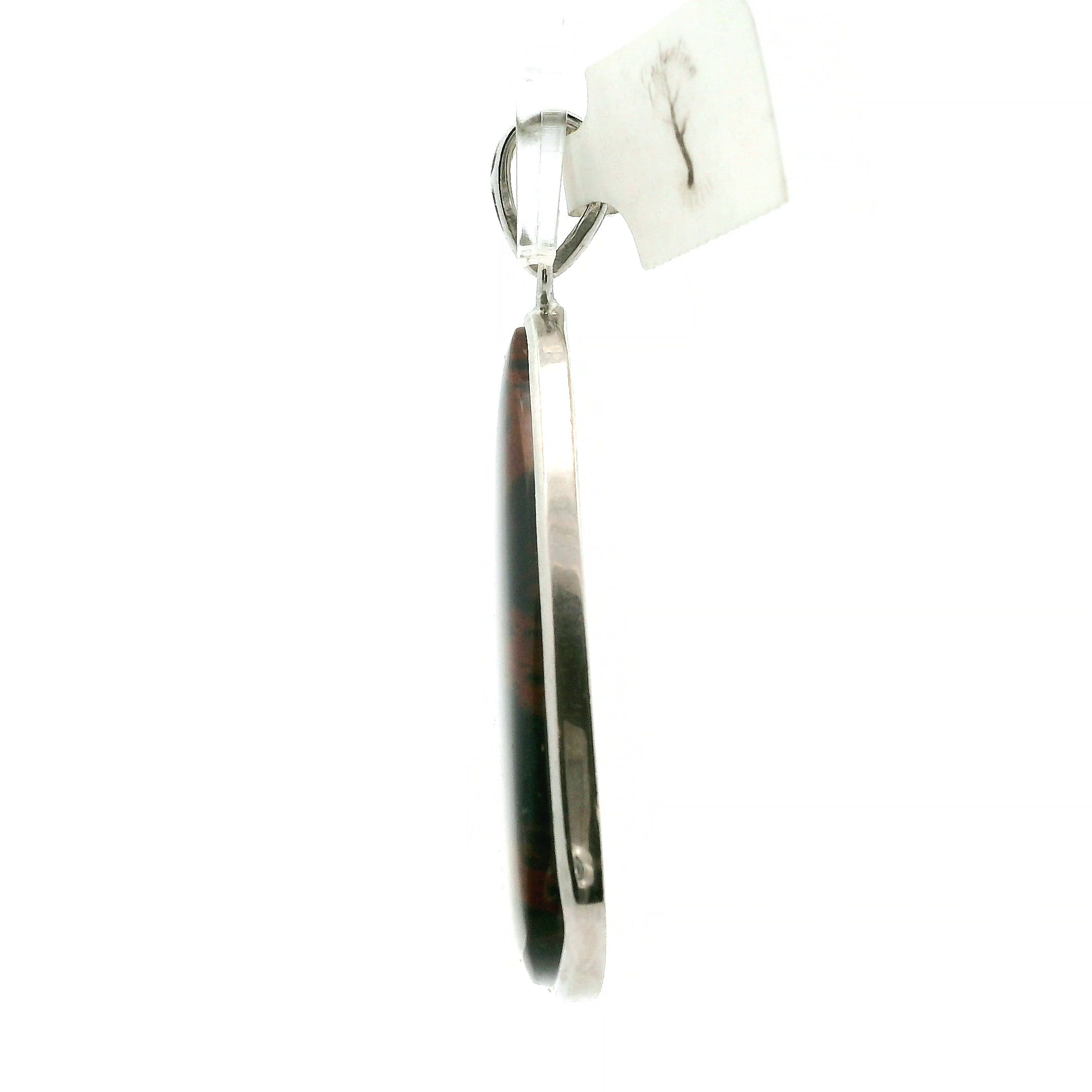 Spiderwoman Jasper Pendant .925 Silver for Connecting and Grounding