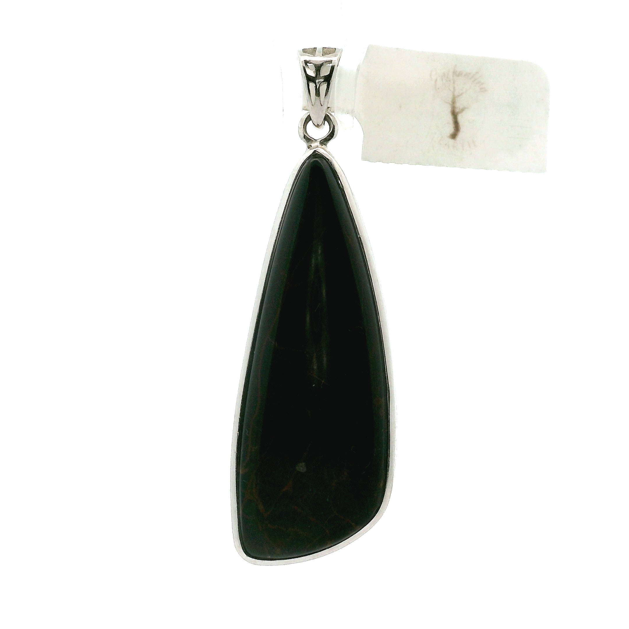 Spiderwoman Jasper Pendant .925 Silver for Connecting and Grounding