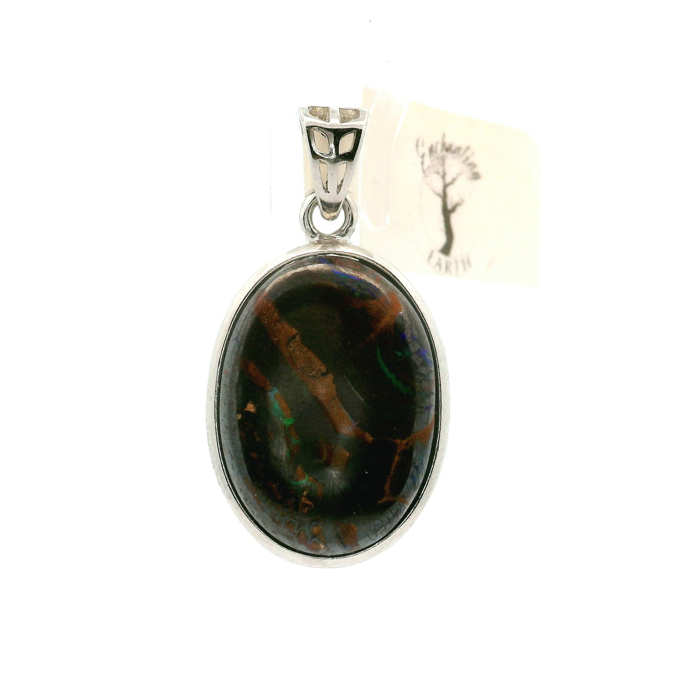Boulder Opal Pendants .925 Silver for Emotional Support, Joy and Self Worth