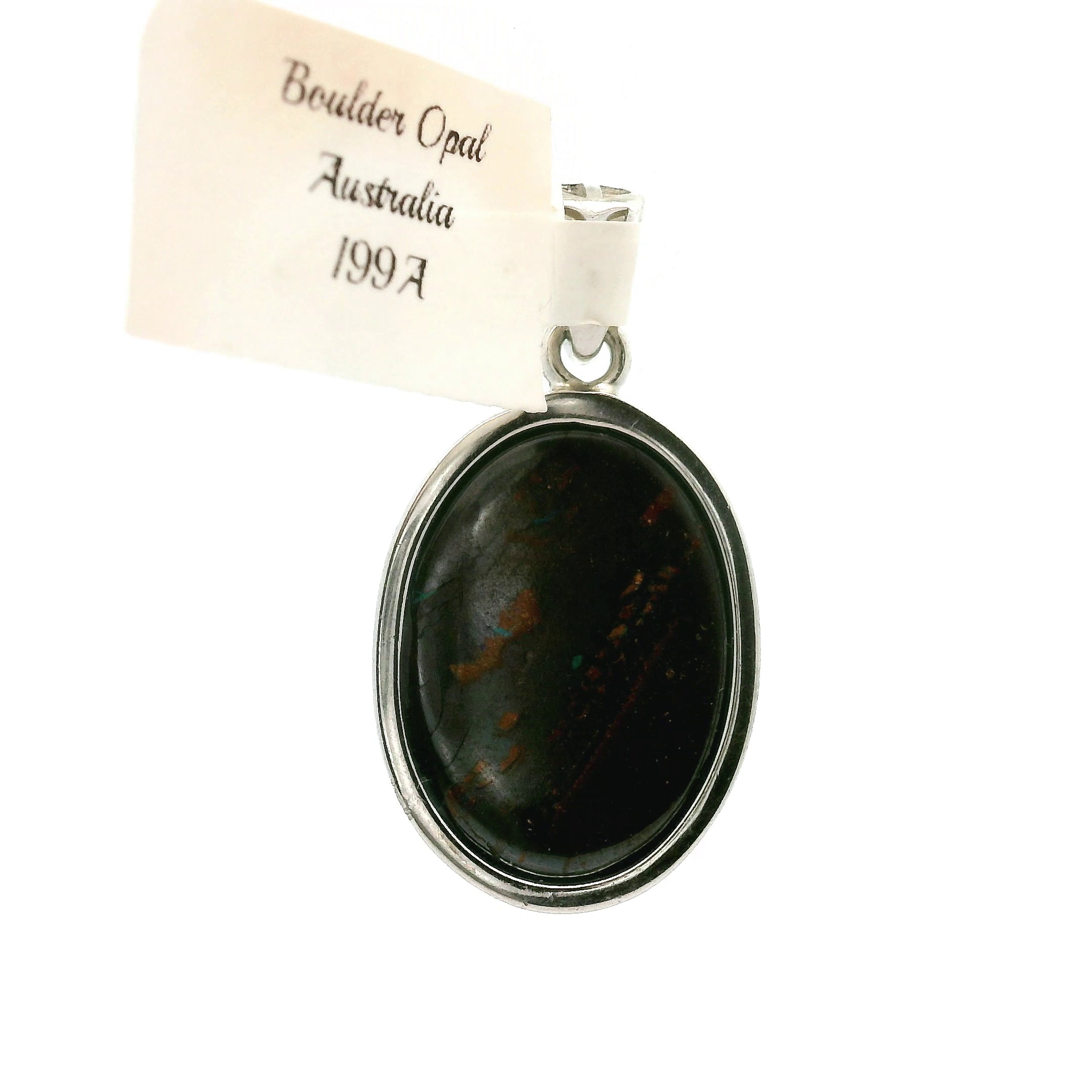 Boulder Opal Pendants .925 Silver for Emotional Support, Joy and Self Worth