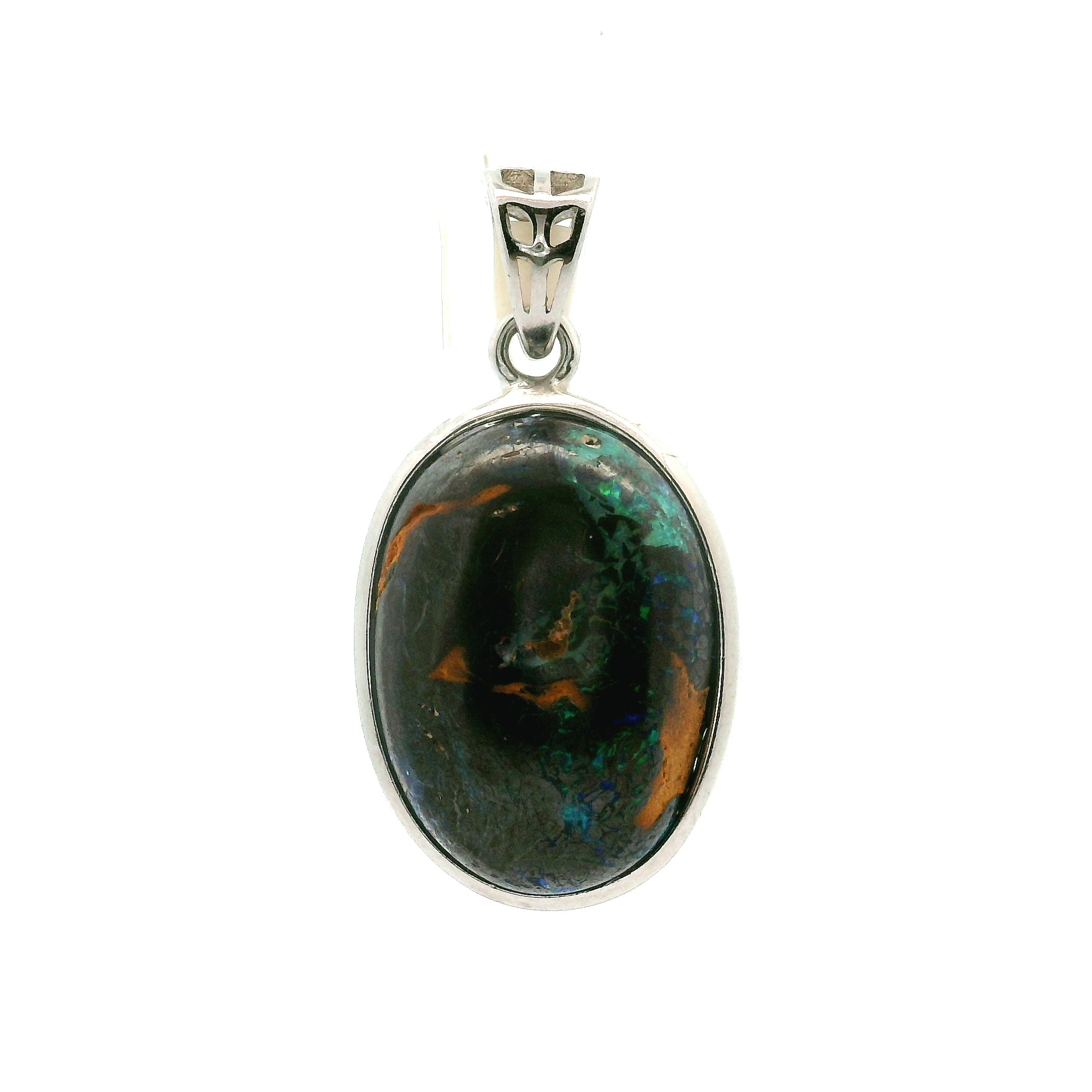 Boulder Opal Pendants .925 Silver for Emotional Support, Joy and Self Worth