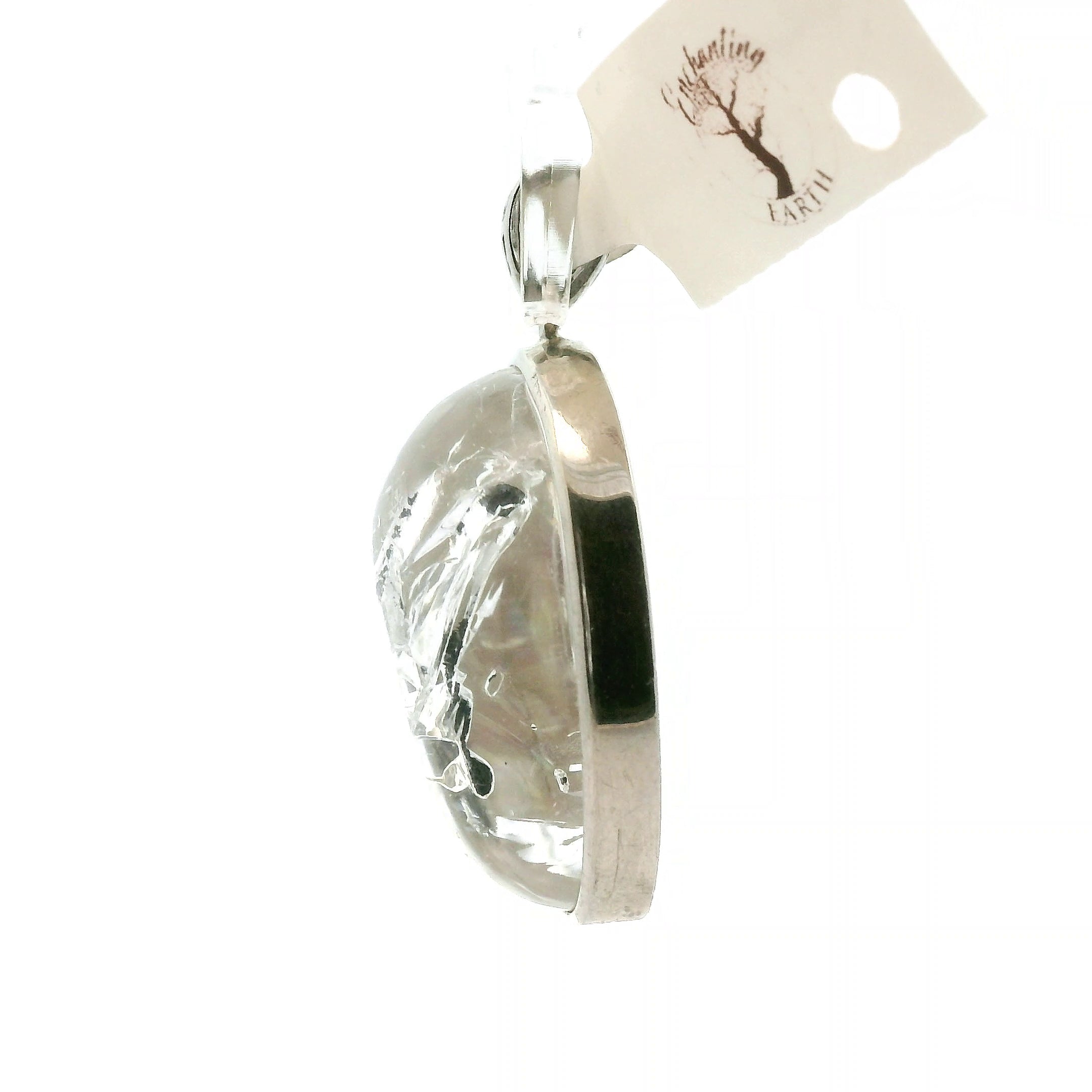 Enhydro Quartz Necklace .925 Silver for Powerful Healing and Balance