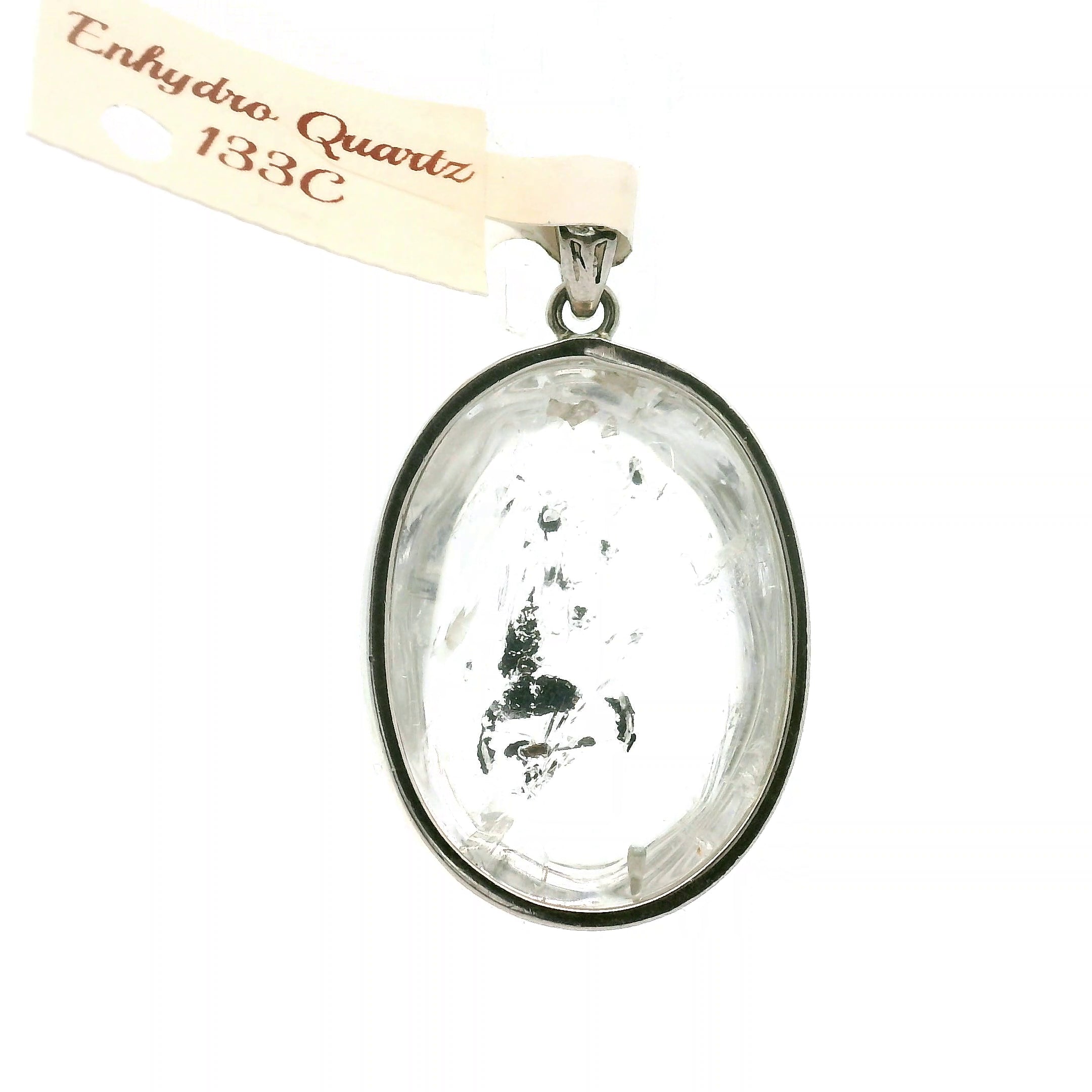 Enhydro Quartz Necklace .925 Silver for Powerful Healing and Balance