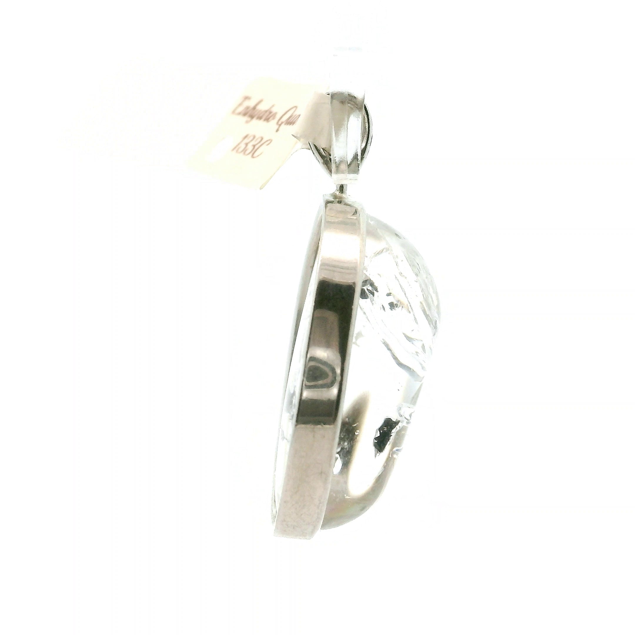 Enhydro Quartz Necklace .925 Silver for Powerful Healing and Balance