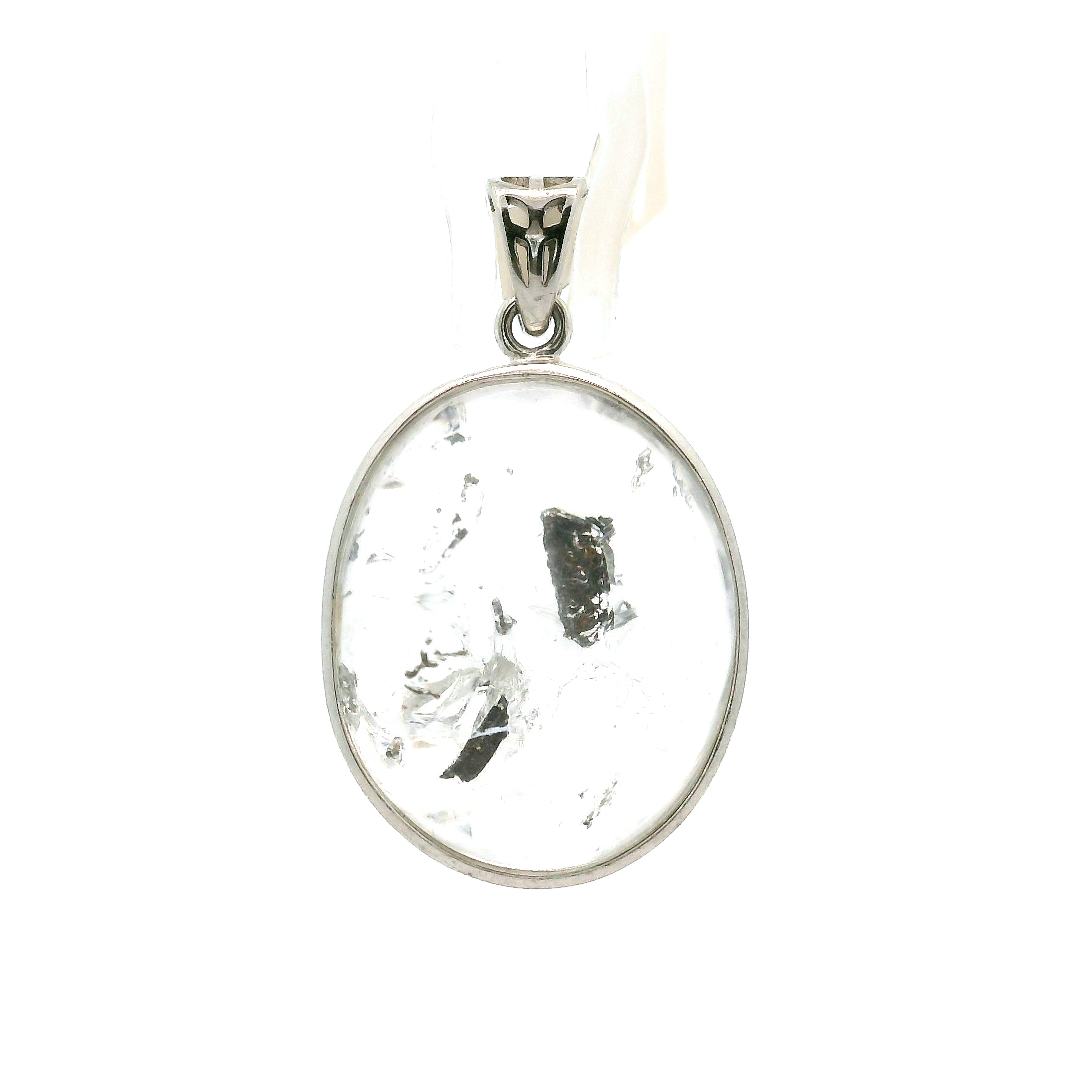 Enhydro Quartz Necklace .925 Silver for Powerful Healing and Balance