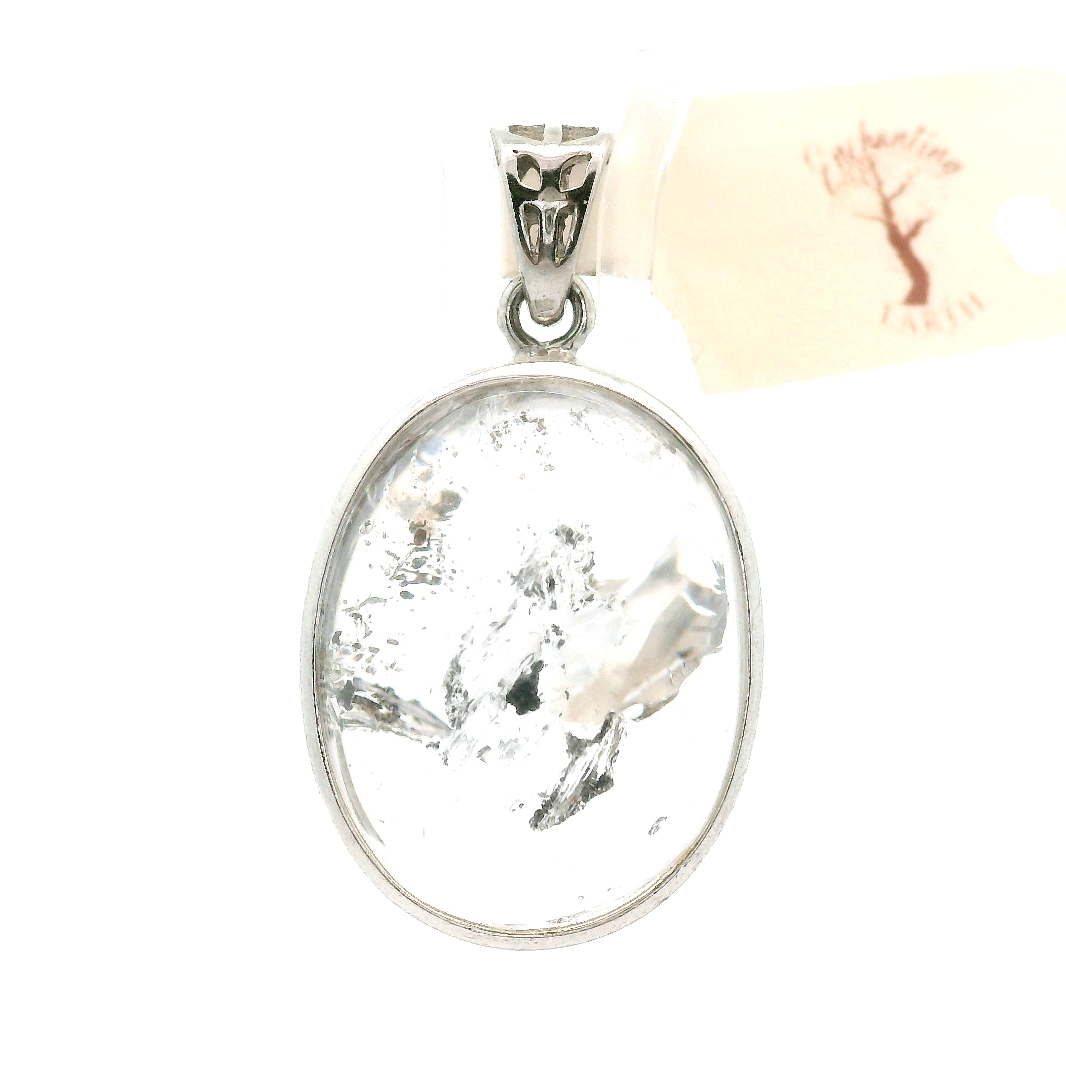 Enhydro Quartz Necklace .925 Silver for Powerful Healing and Balance