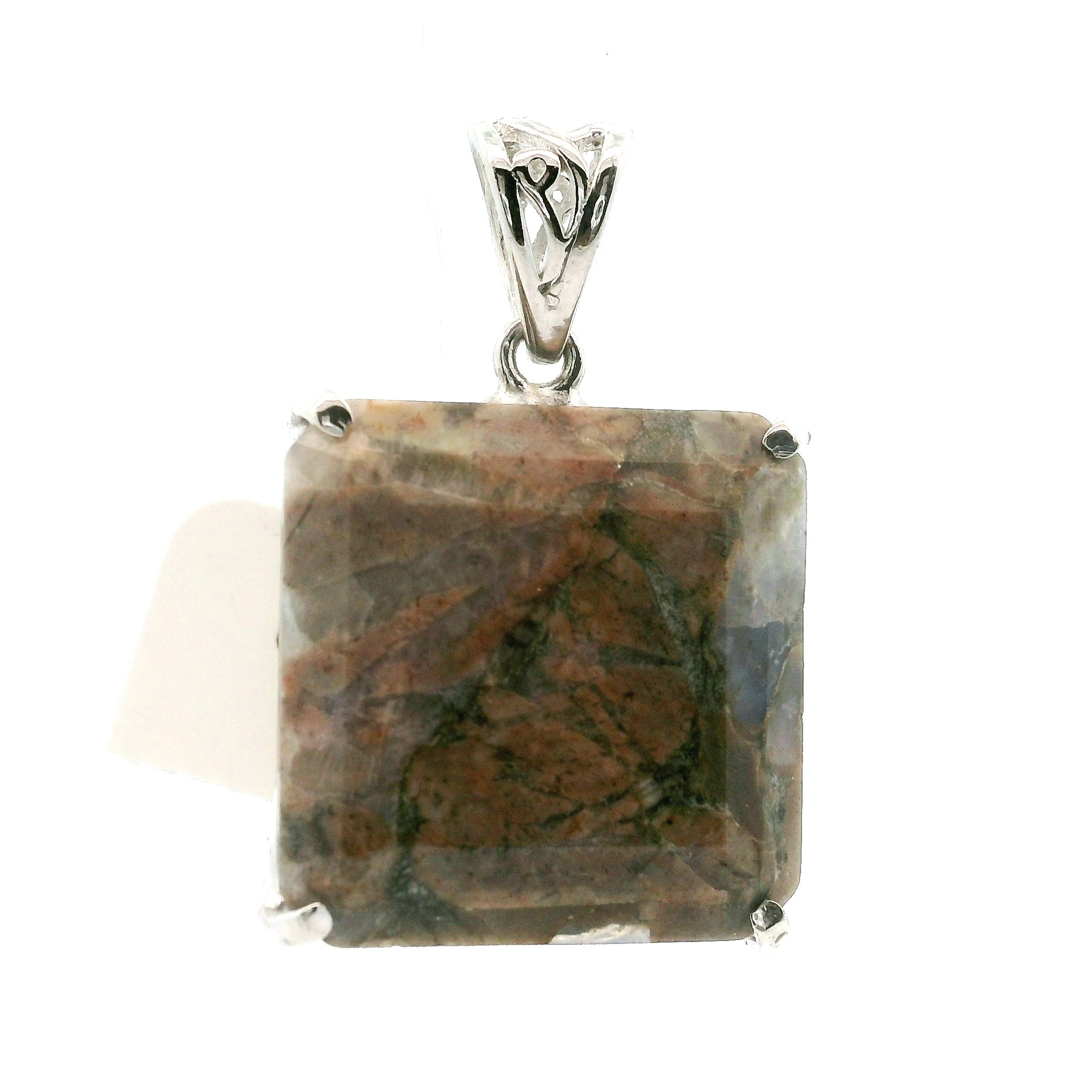 Que Sera (LLanite) Faceted Pendant .925 Silver for Inner Wisdom and Catalyzing Change