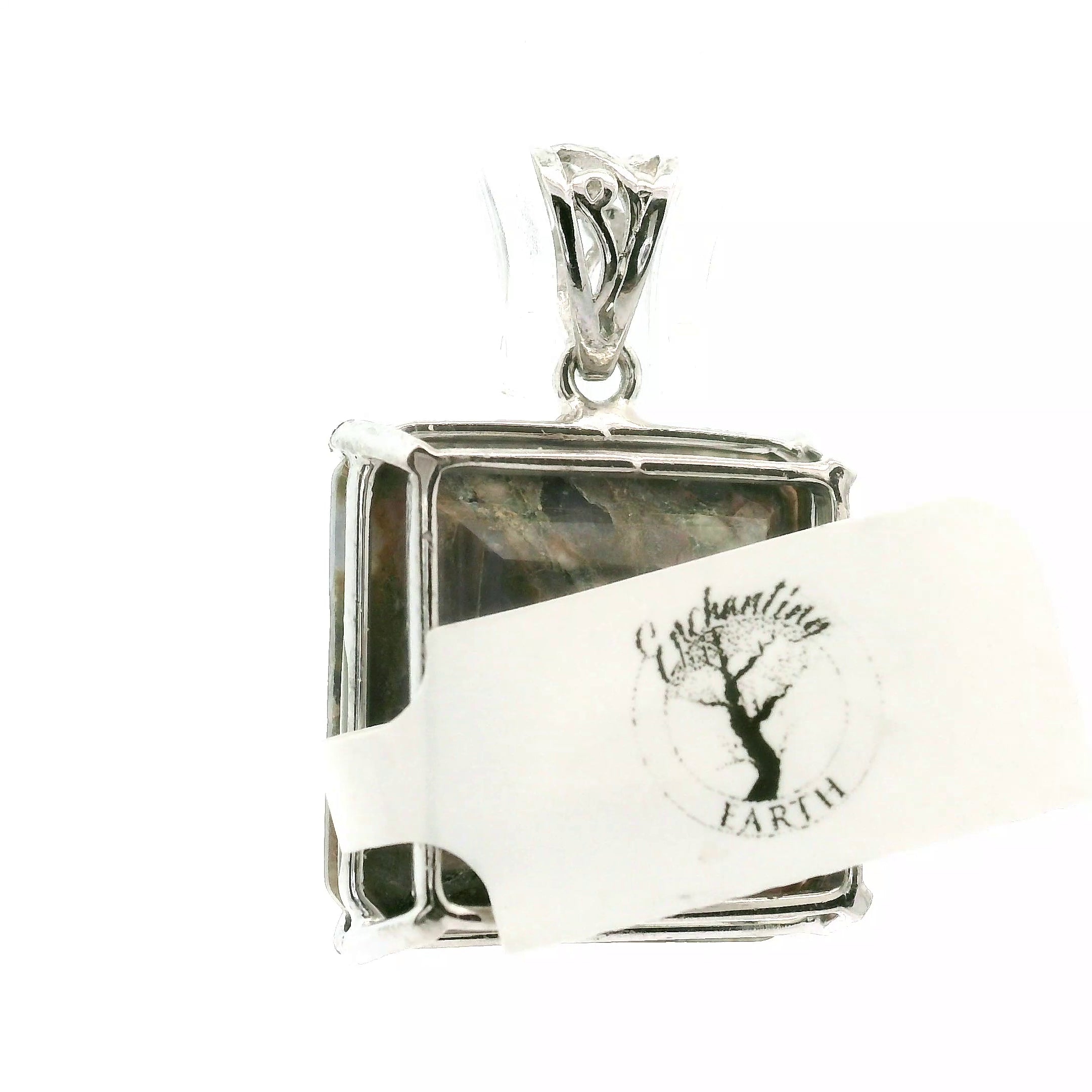 Que Sera (LLanite) Faceted Pendant .925 Silver for Inner Wisdom and Catalyzing Change