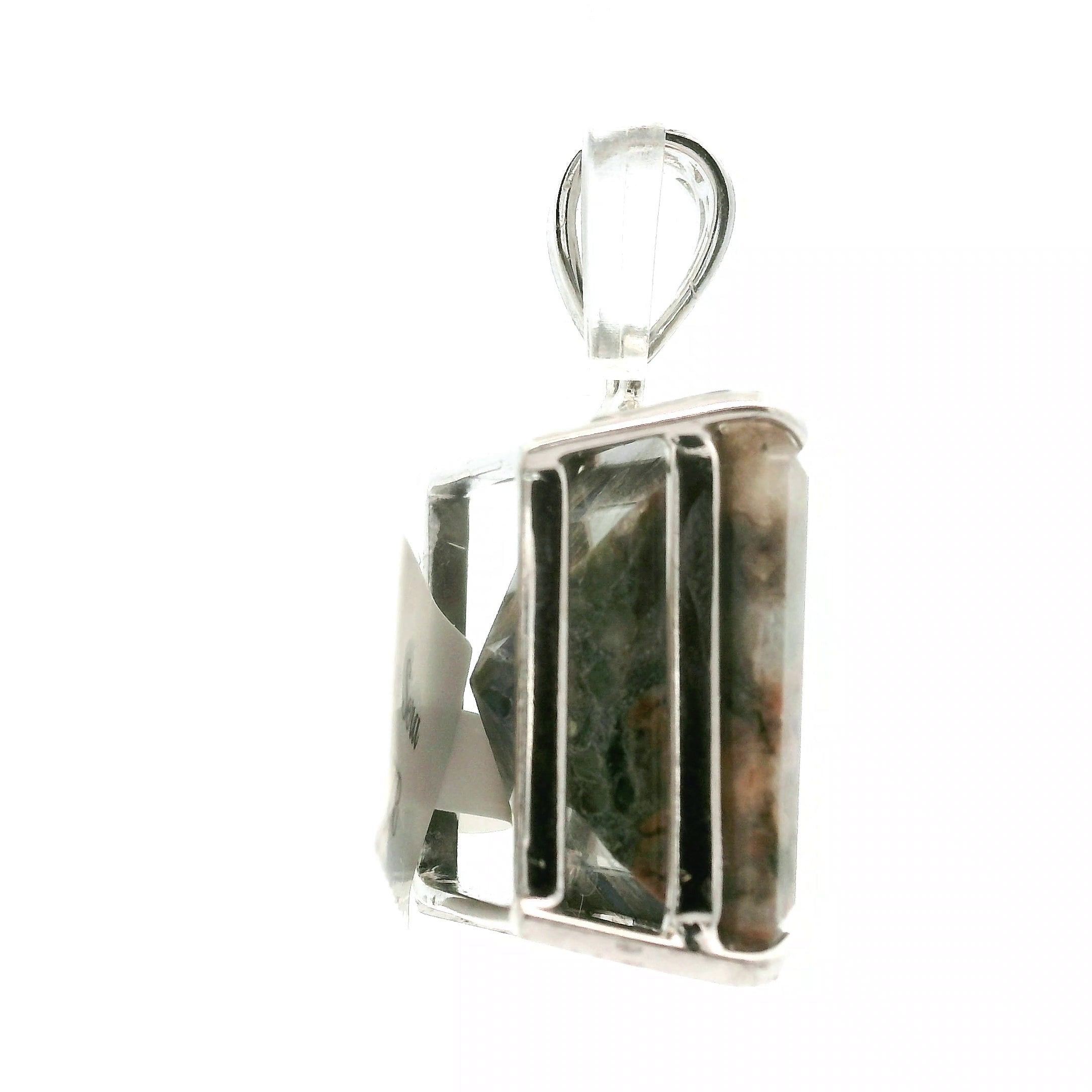 Que Sera (LLanite) Faceted Pendant .925 Silver for Inner Wisdom and Catalyzing Change