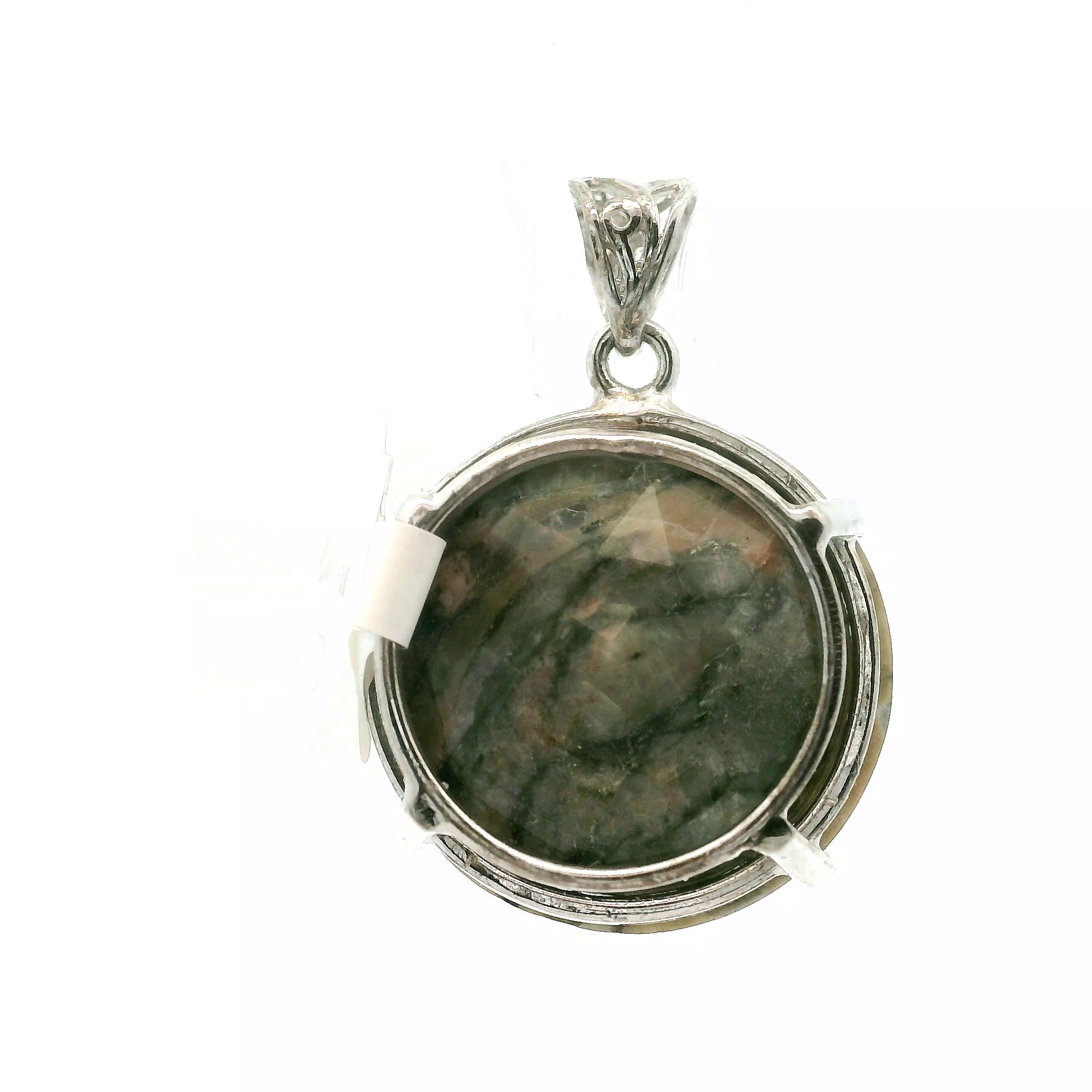 Que Sera (LLanite) Faceted Pendant .925 Silver for Inner Wisdom and Catalyzing Change