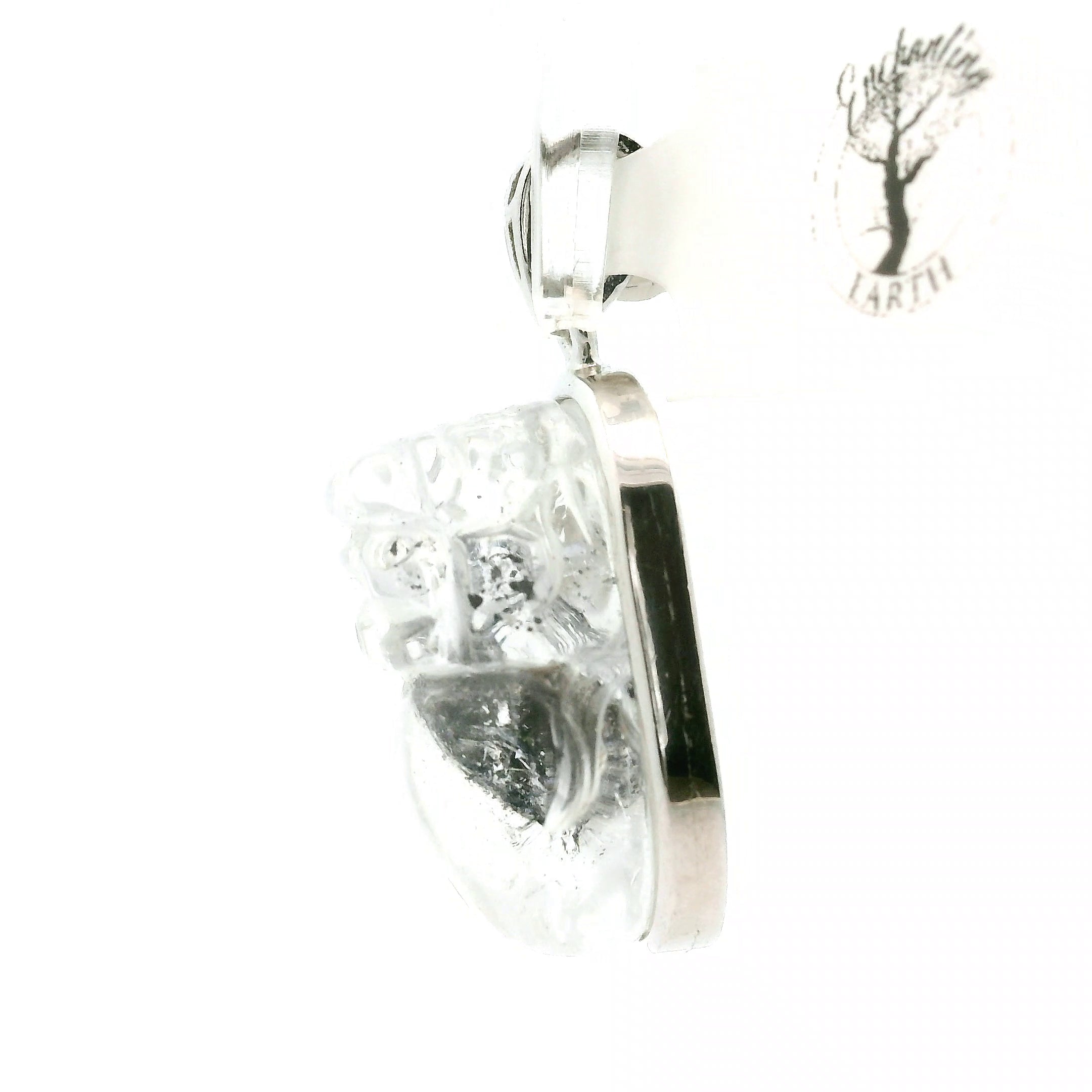Pakimer Quartz Pixiu Pendant .925 Silver for Ascension, Connection with Guides and Meditation