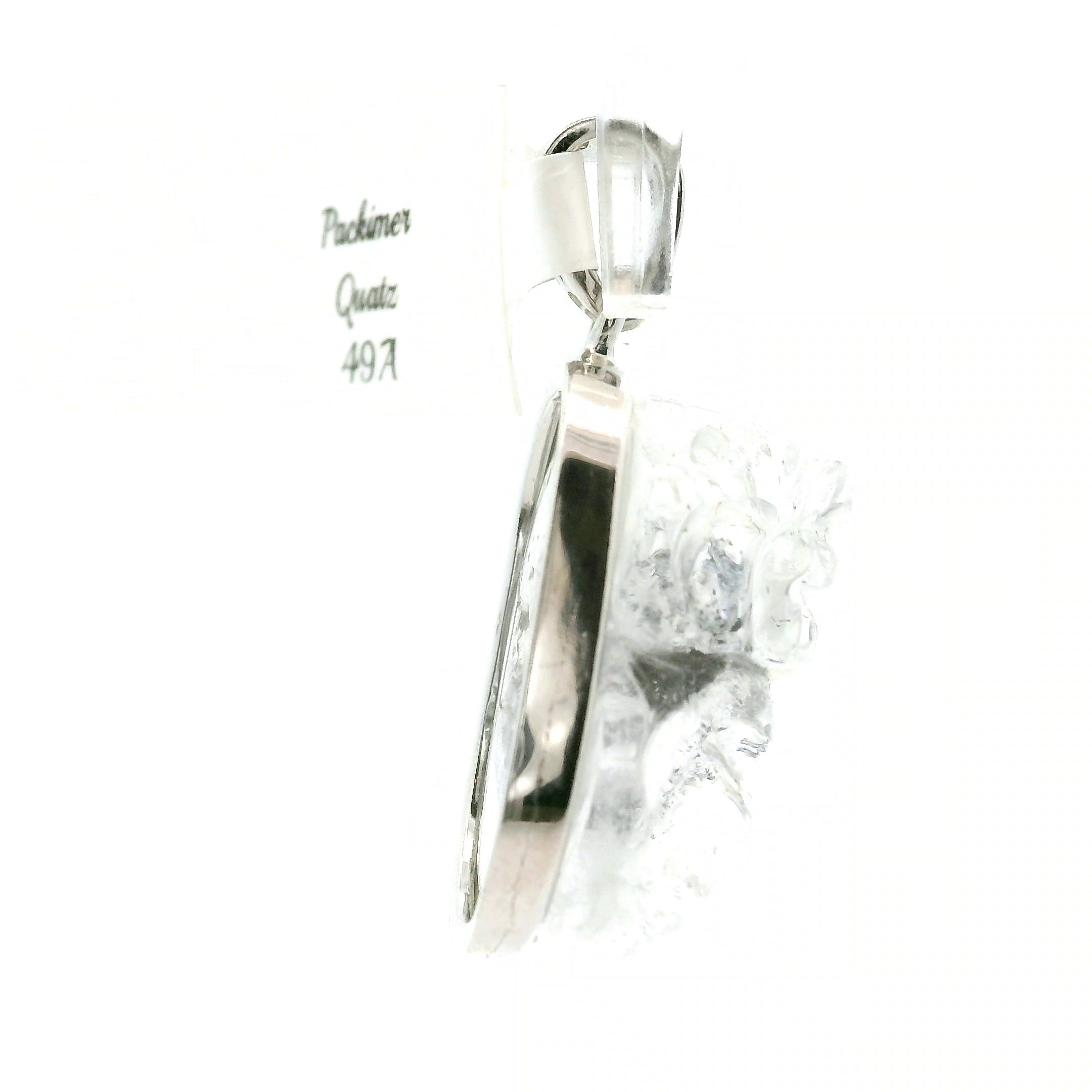 Pakimer Quartz Pixiu Pendant .925 Silver for Ascension, Connection with Guides and Meditation