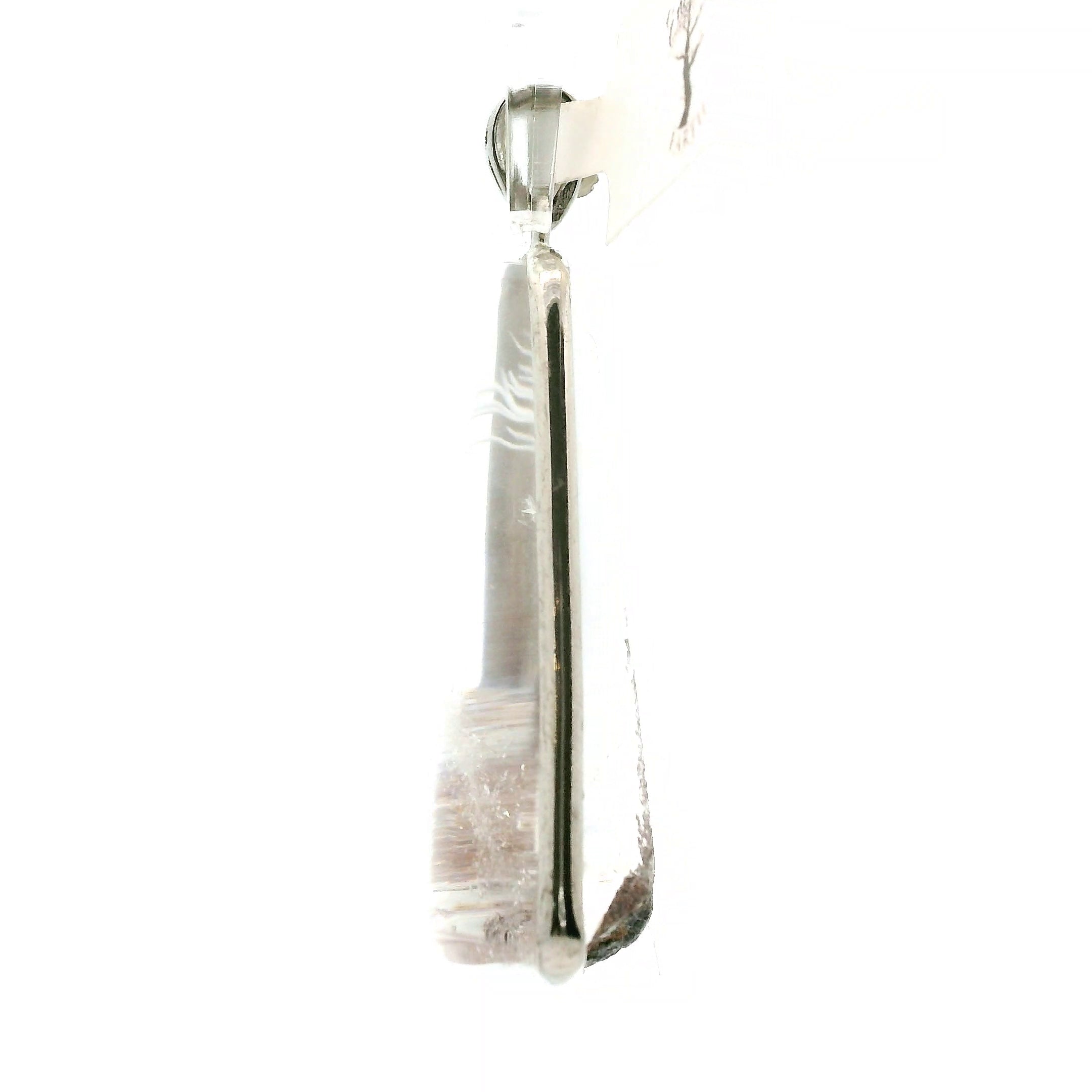 Garden Quartz Carved Necklace .925 Silver for Healing, Intention Setting and Manifesting