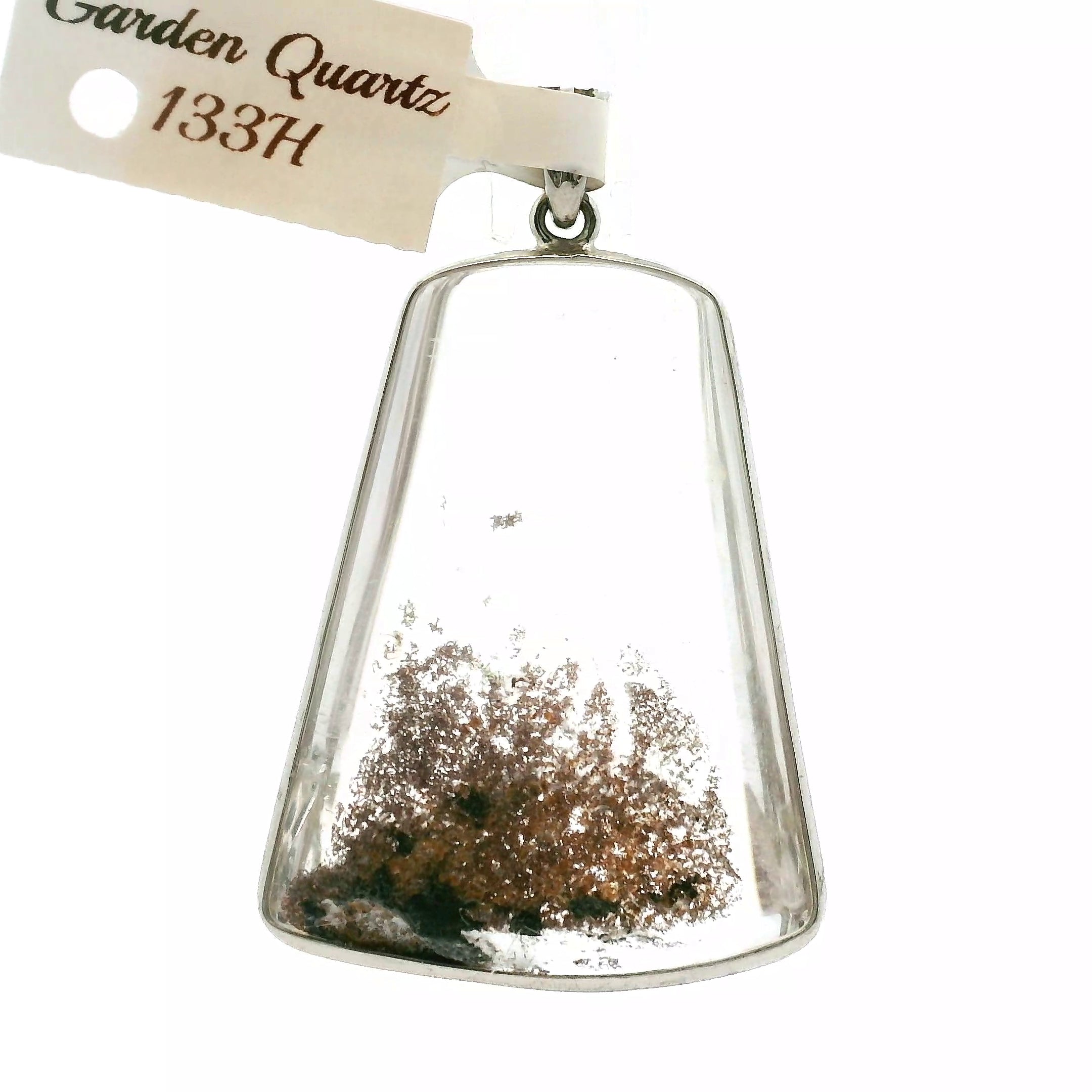 Garden Quartz Carved Necklace .925 Silver for Healing, Intention Setting and Manifesting