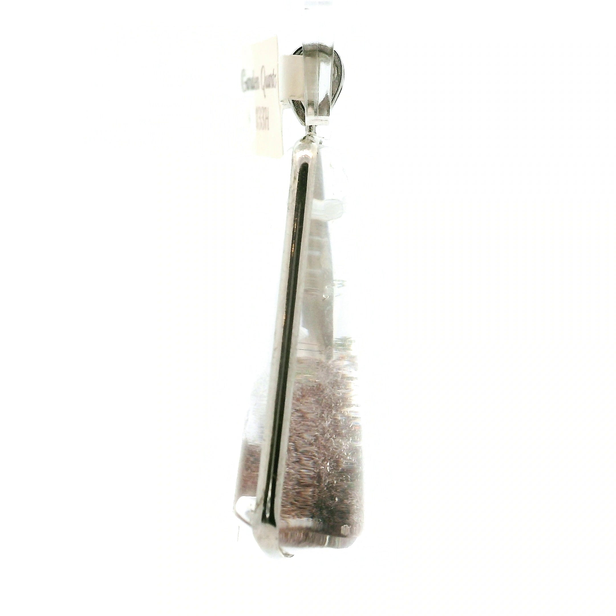 Garden Quartz Carved Necklace .925 Silver for Healing, Intention Setting and Manifesting