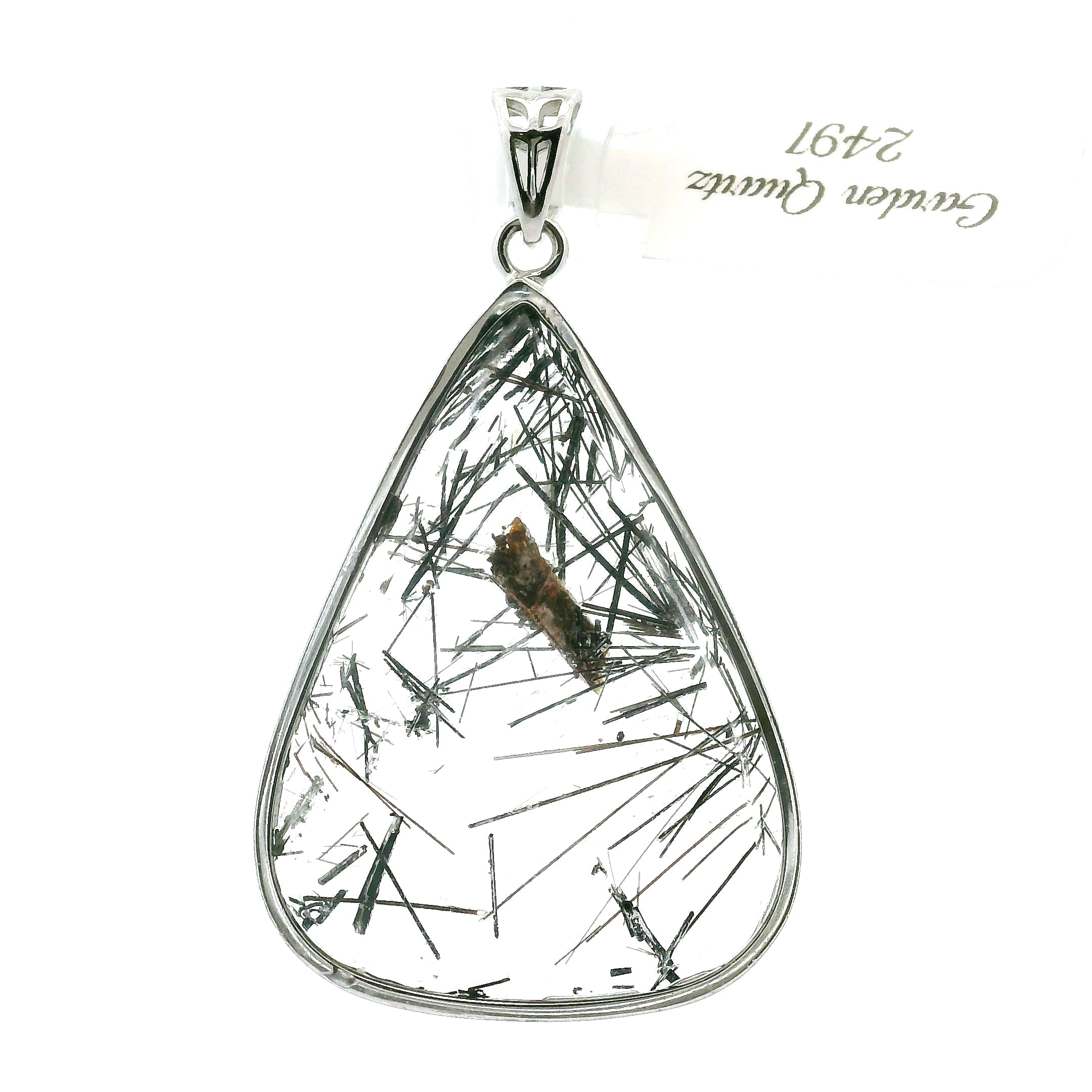 Garden Quartz Pendant .925 Silver for Insight, Meditation & Shamanic Journey
