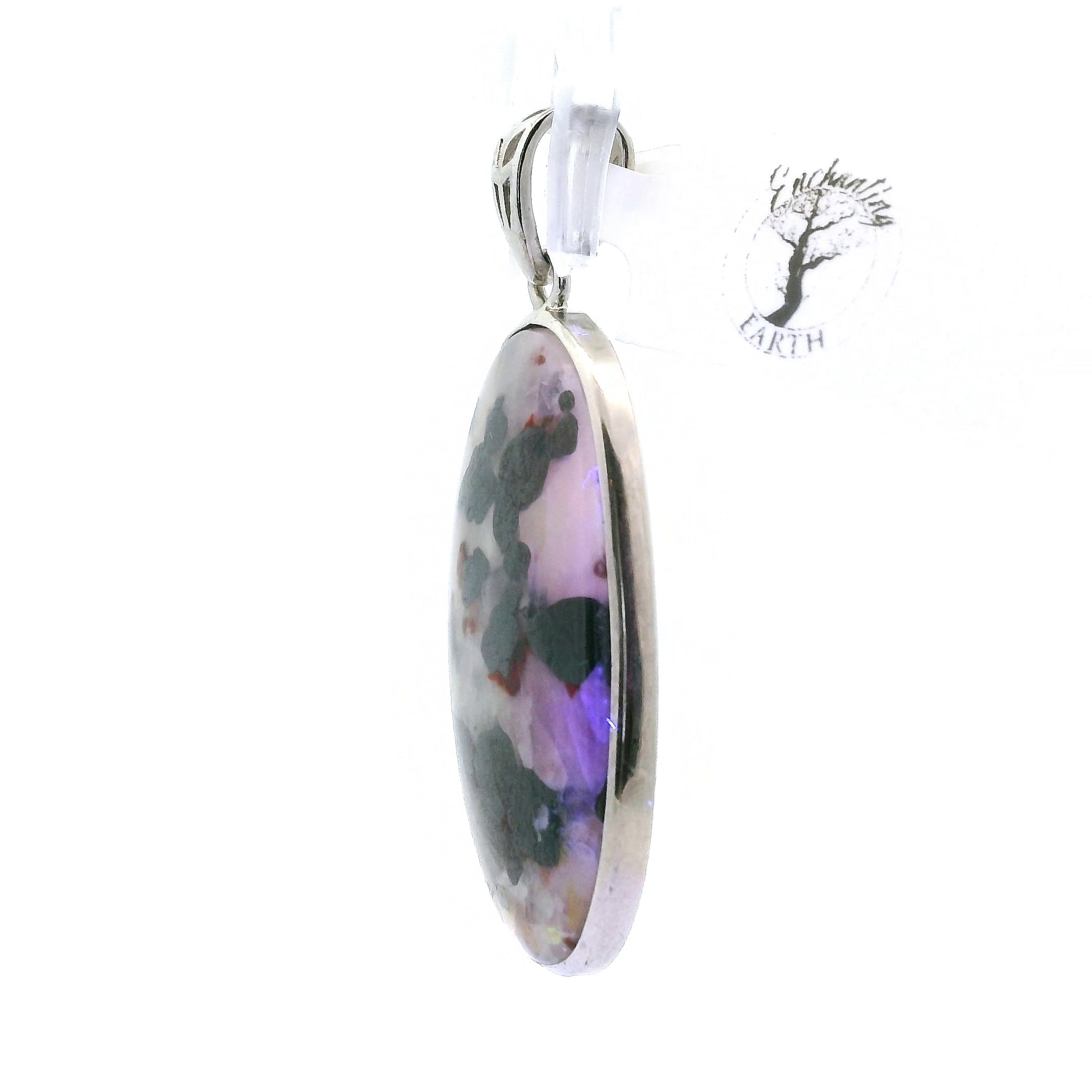 Willemite UV-Reactive Pendant 925 Silver for Creativity, Focus and Transformation