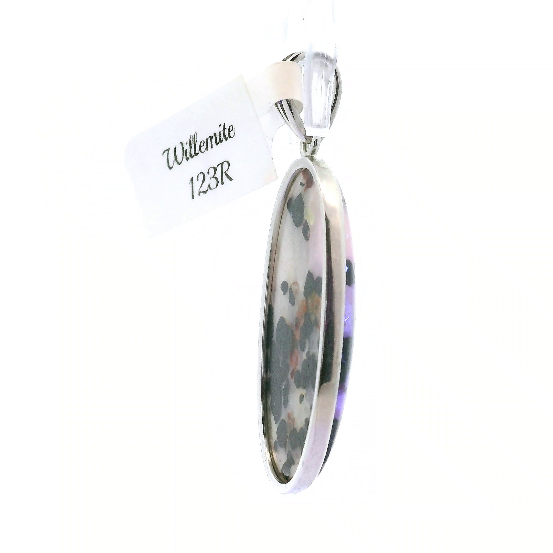 Willemite UV-Reactive Pendant 925 Silver for Creativity, Focus and Transformation