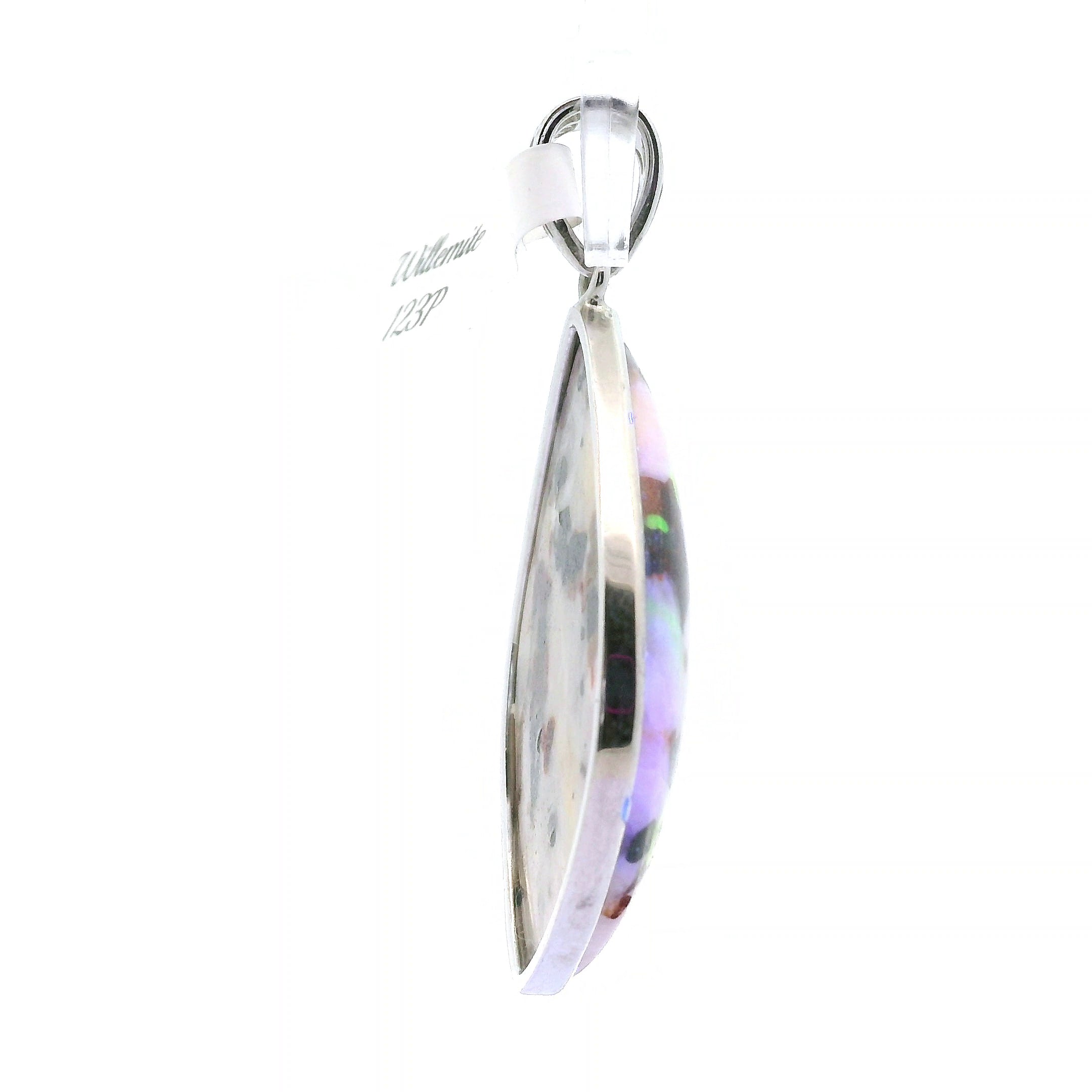 Willemite UV-Reactive Pendant 925 Silver for Creativity, Focus and Transformation