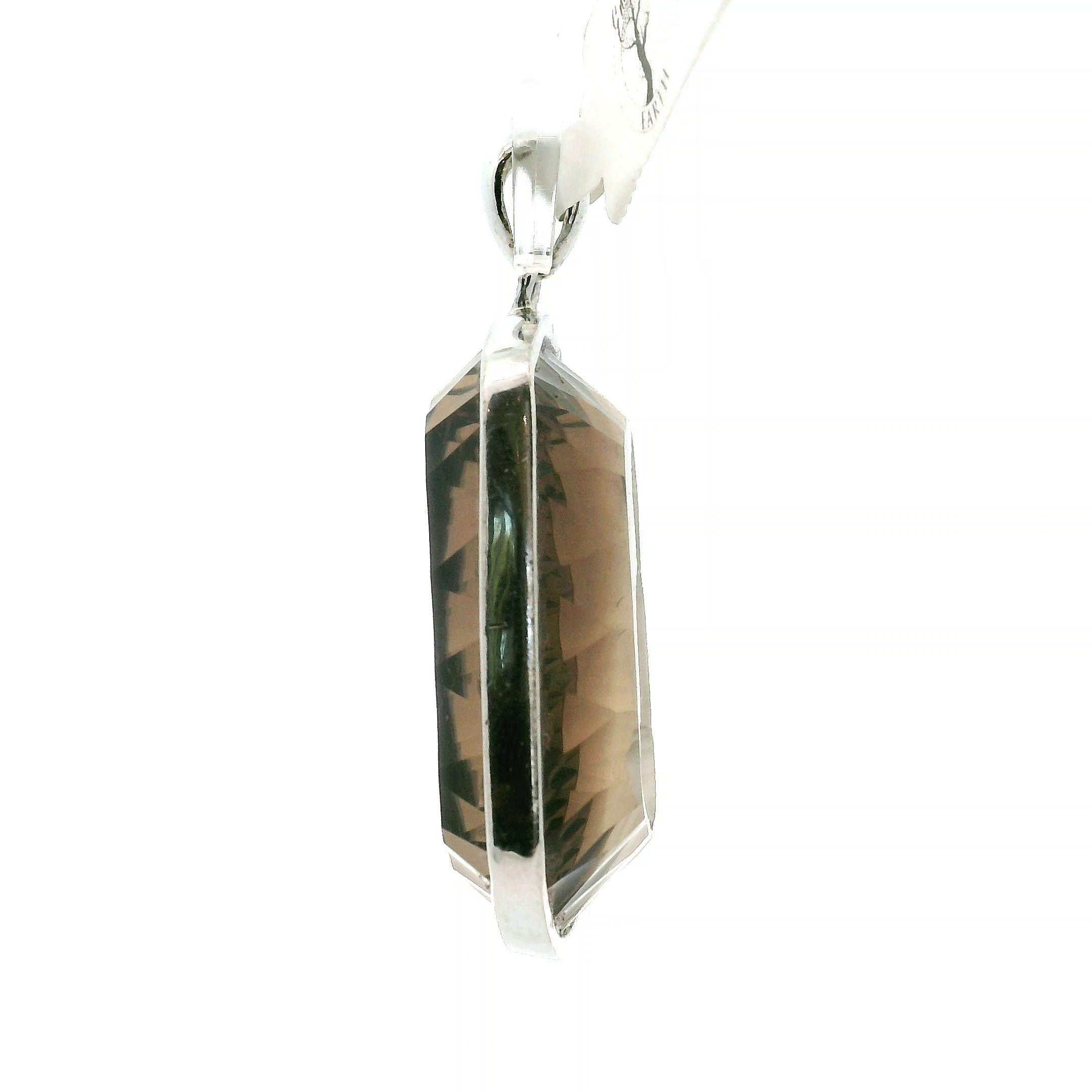 Smokey Quartz Engraved Buddha Pendants .925 Silver for Energetic Cleansing, Manifestation and Protection