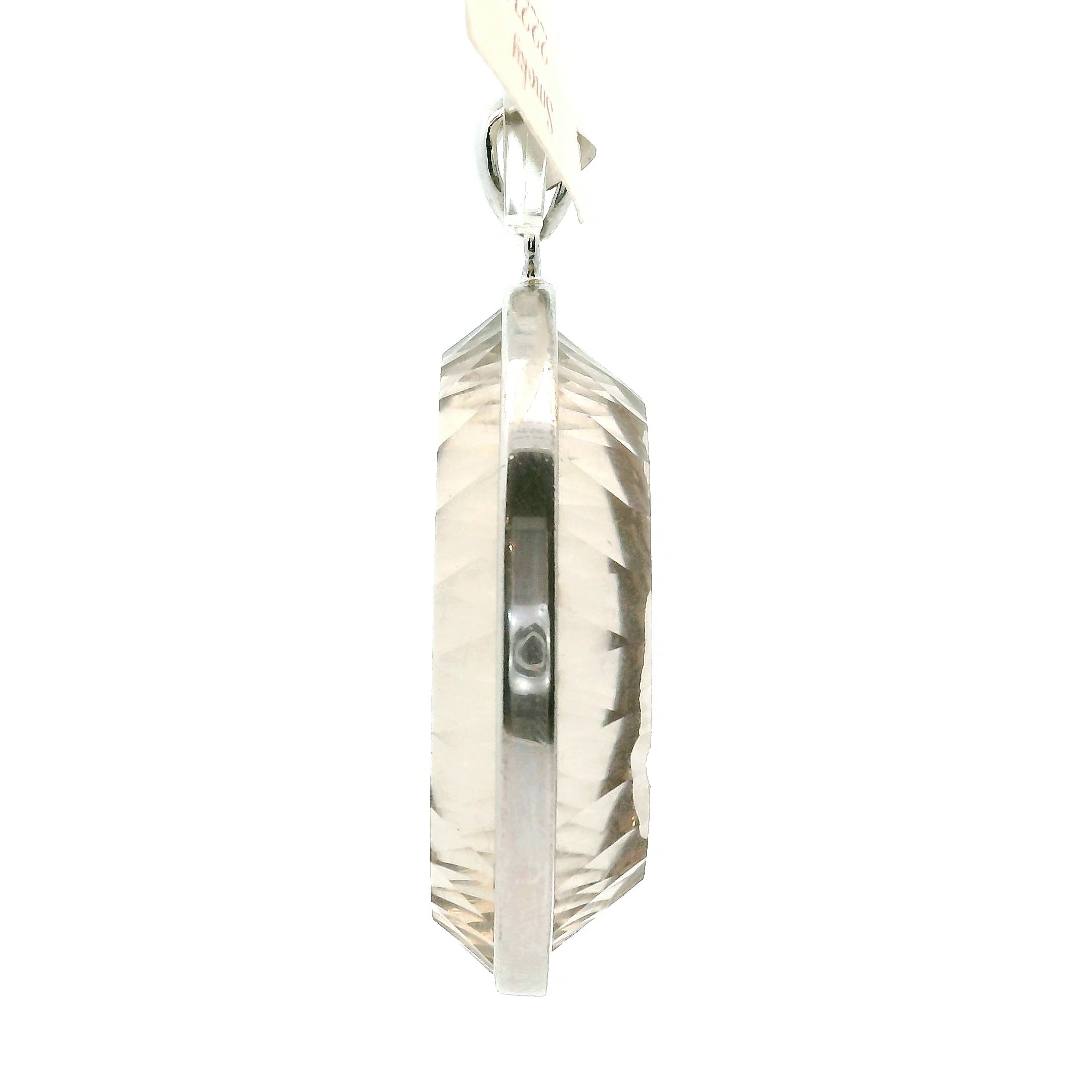 Smokey Quartz Engraved Buddha Pendants .925 Silver for Energetic Cleansing, Manifestation and Protection