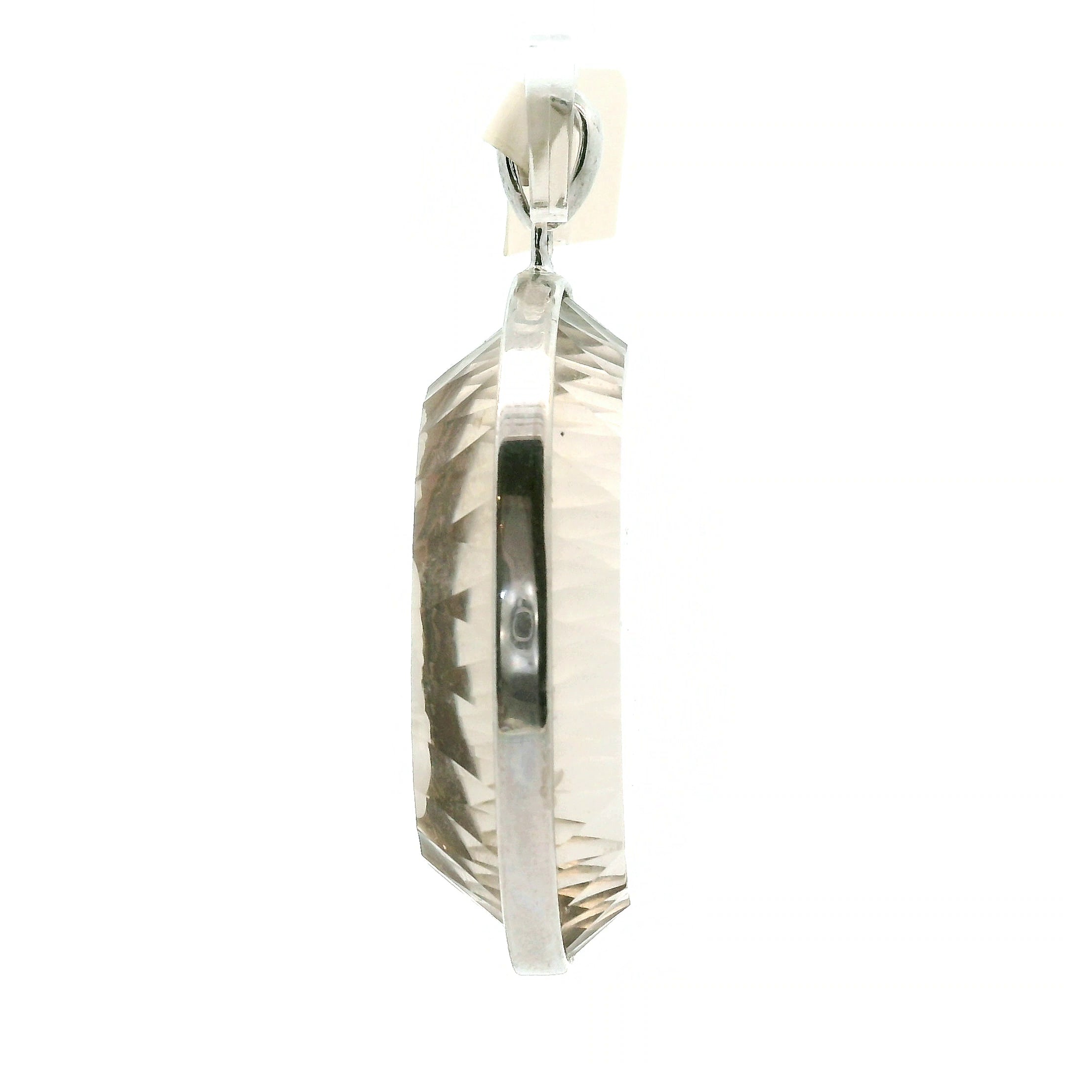 Smokey Quartz Engraved Buddha Pendants .925 Silver for Energetic Cleansing, Manifestation and Protection