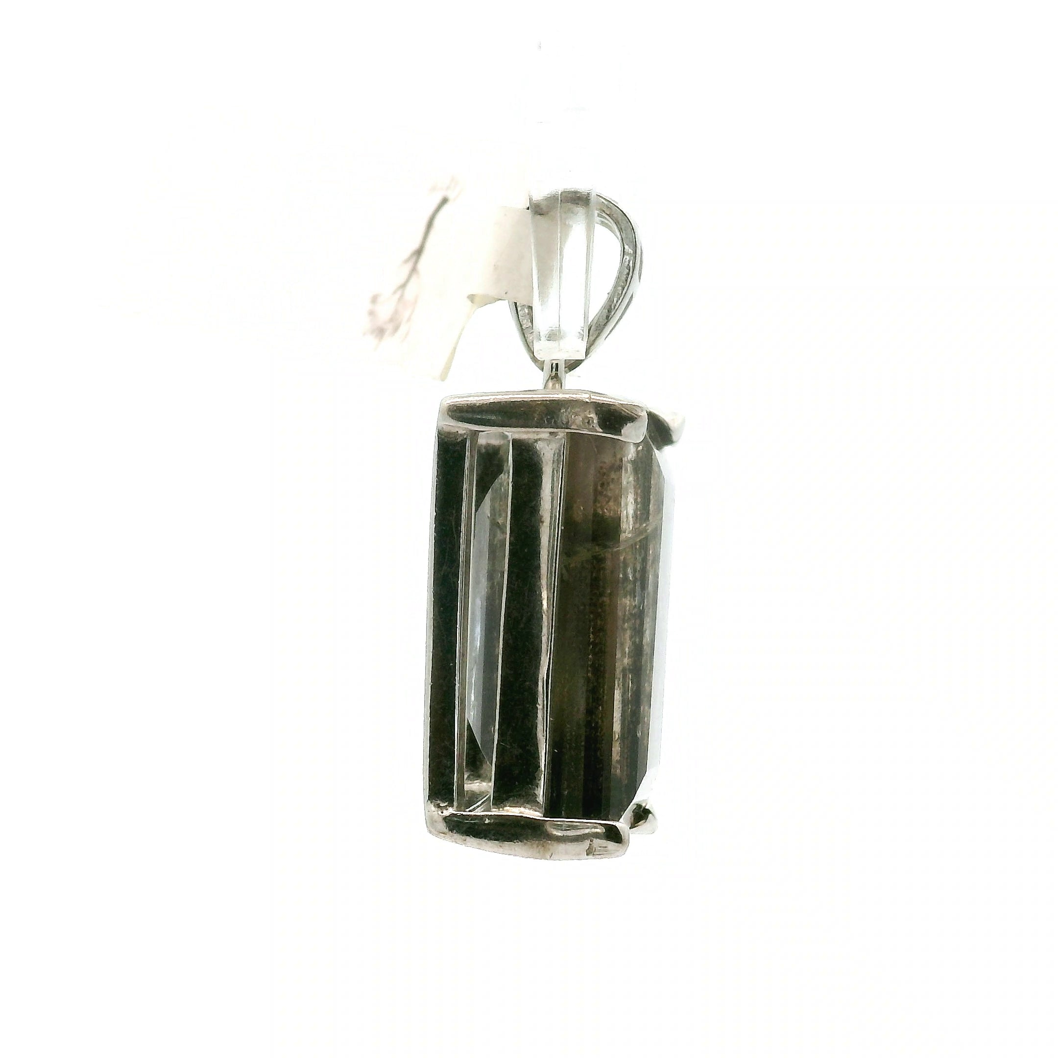 Emerald Cut Tanzania Scapolite Pendant .925 Silver for Enhancing Communication with Guides, Insight & Memory