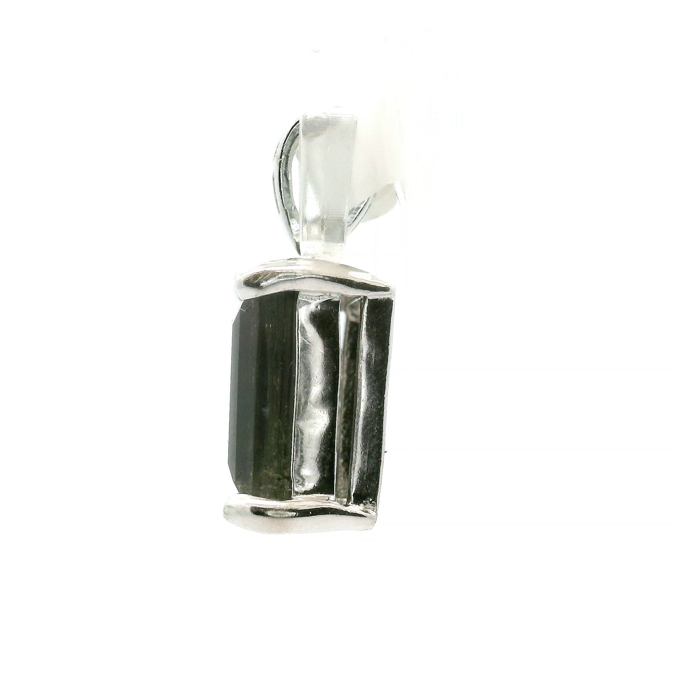 Emerald Cut Tanzania Scapolite Pendant .925 Silver for Enhancing Communication with Guides, Insight & Memory