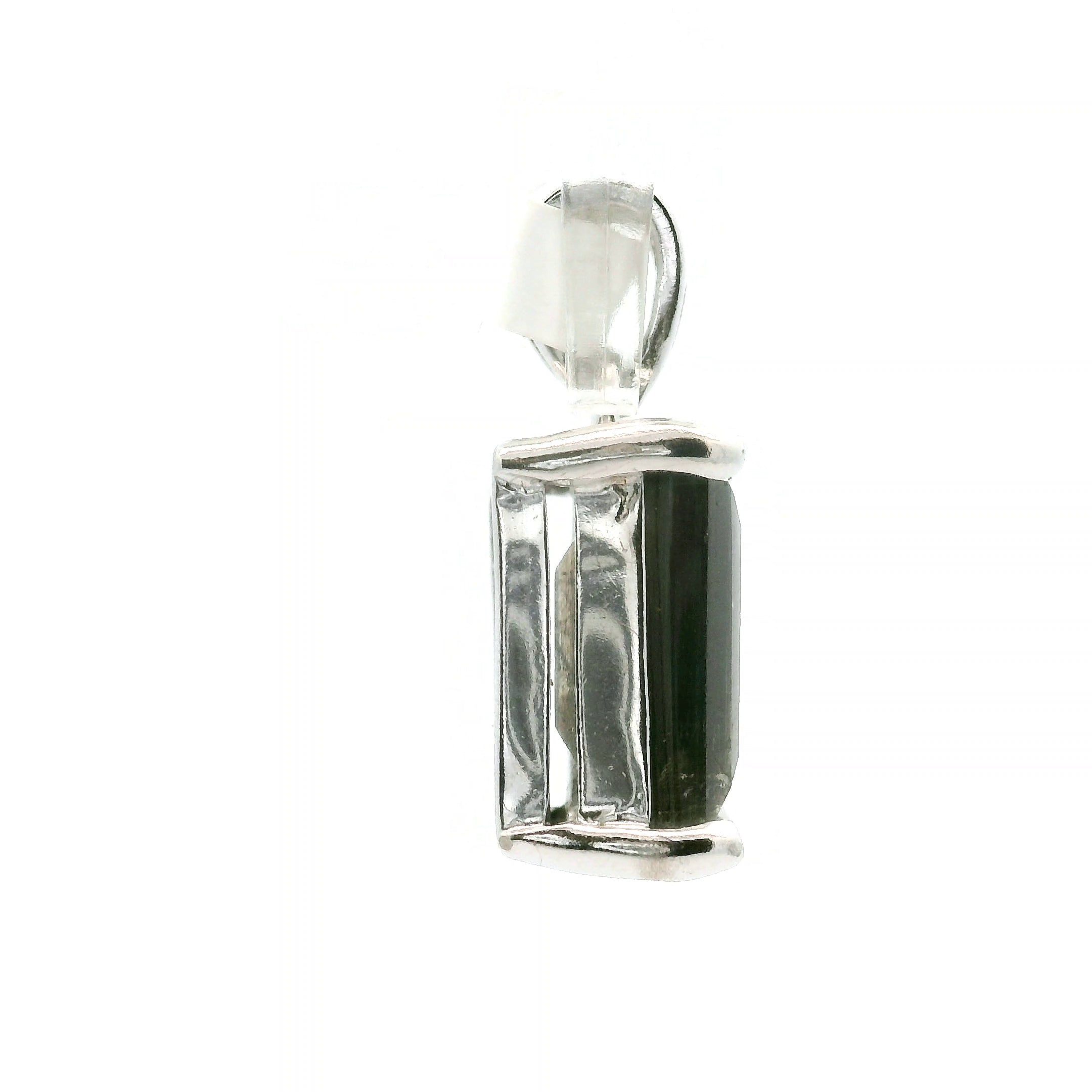 Emerald Cut Tanzania Scapolite Pendant .925 Silver for Enhancing Communication with Guides, Insight & Memory