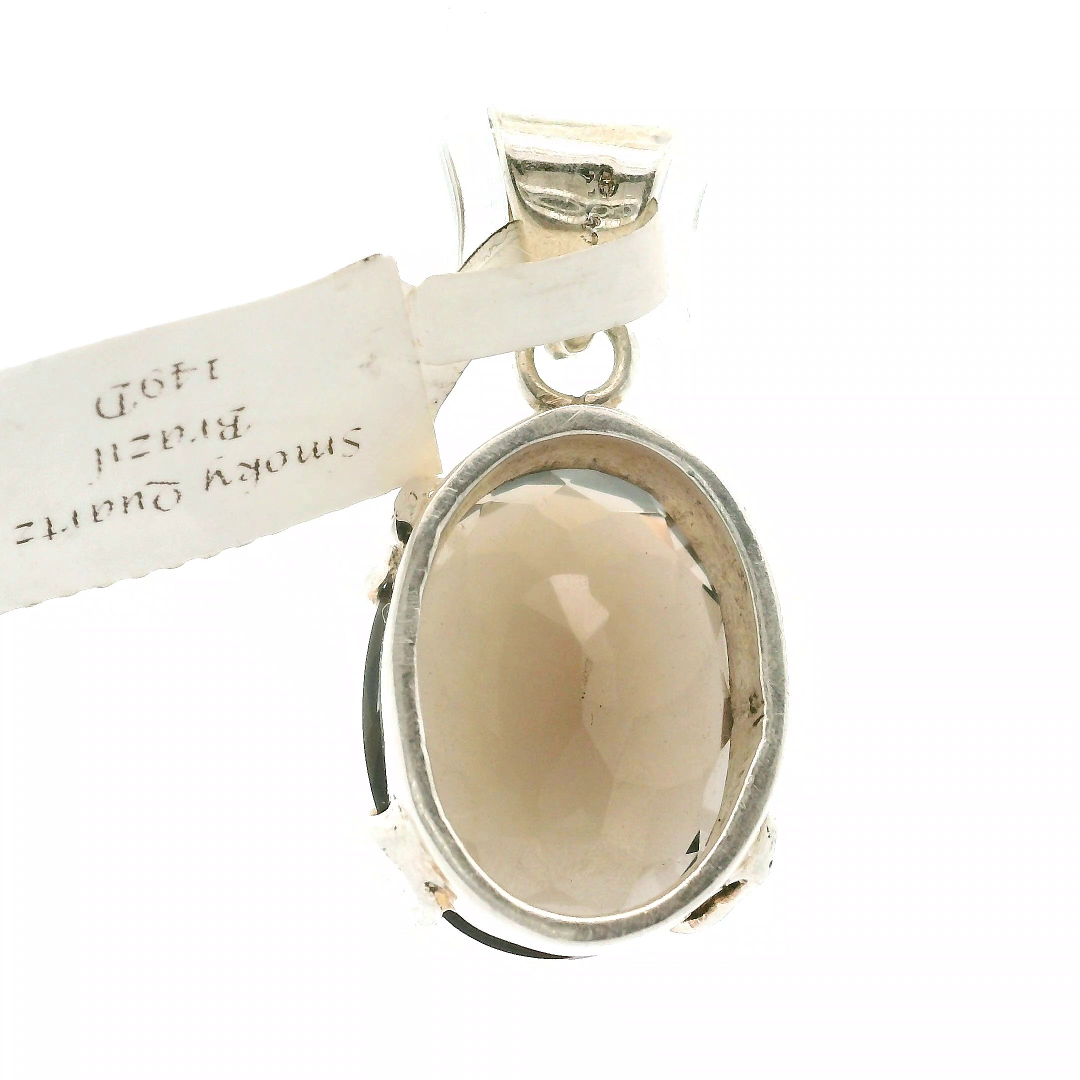 Smokey Quartz Faceted Pendants .925 Silver for Energetic Cleansing, Manifestation and Protection