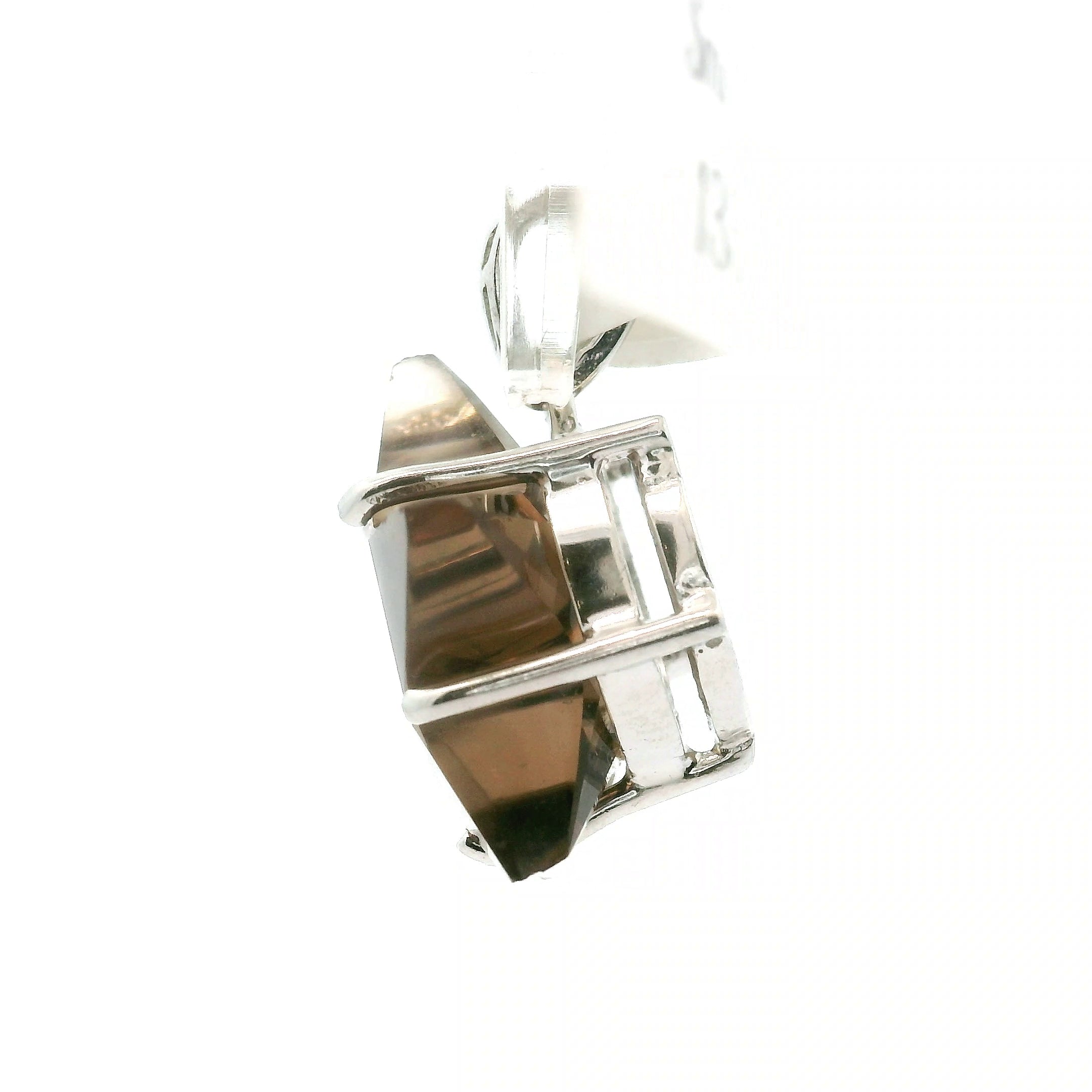 Smokey Quartz Star Pendant .925 Silver for Energetic Cleansing, Manifestation and Protection